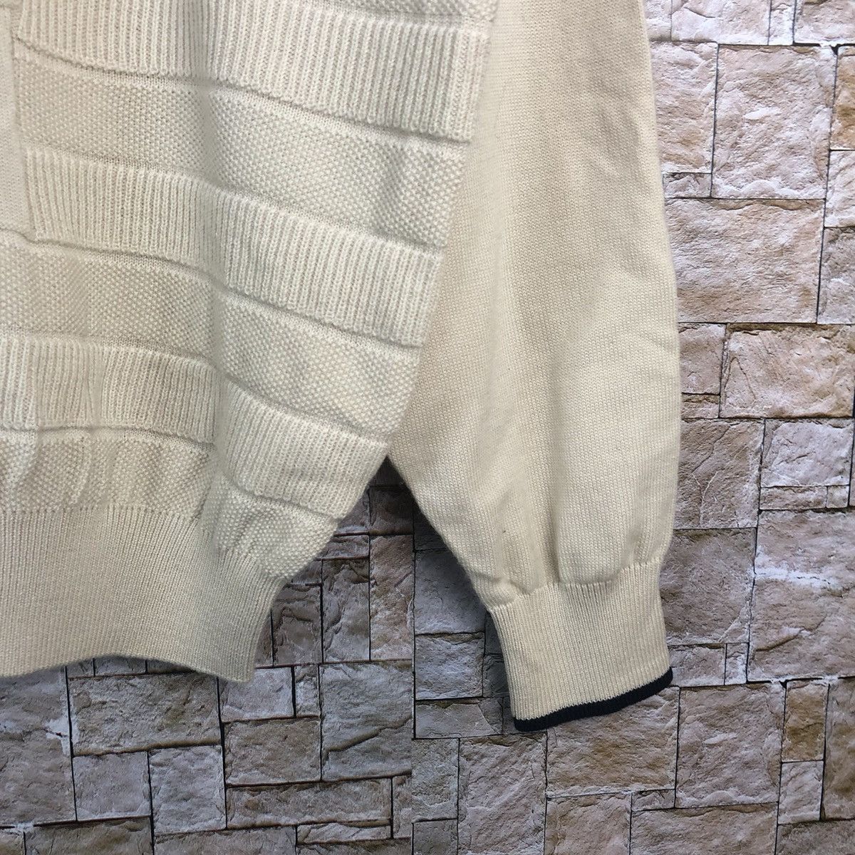 Japanese Brand Adabat Cream Sweatshirt vintage knitwear #A209 Size US L / EU 52-54 / 3 - 8 Thumbnail