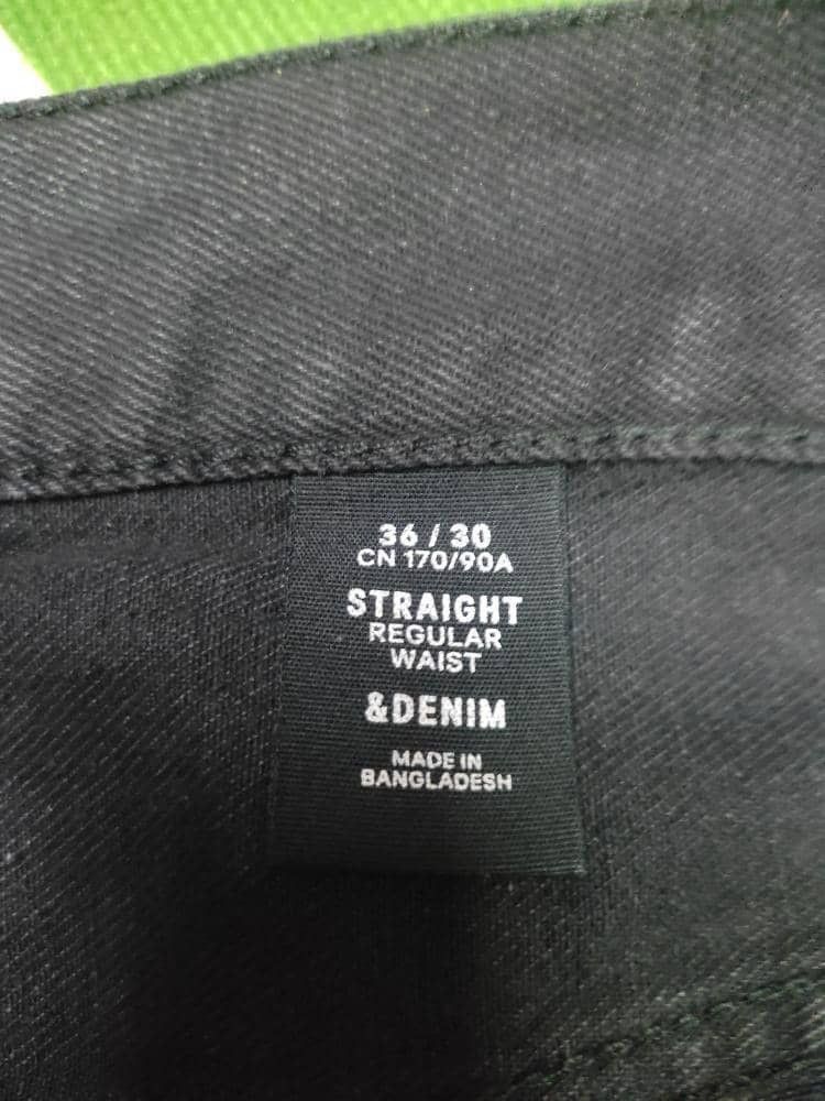Vintage DENIM JEANS BLACK Size US 40 / EU 56 - 5 Thumbnail