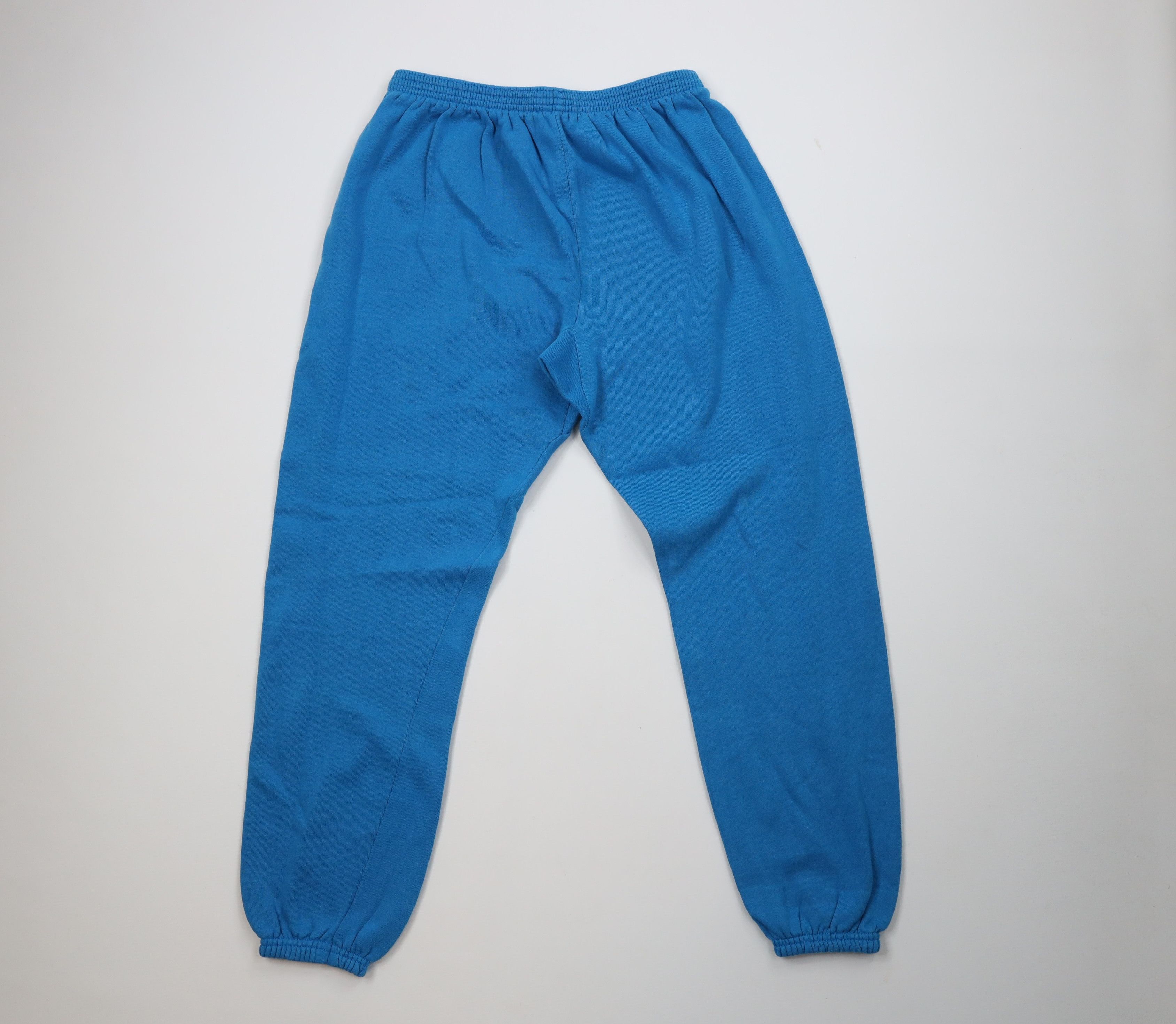 Vintage Vintage 70s 80s Streetwear Sweatpants Joggers Blue USA Size 29" - 1 Thumbnail
