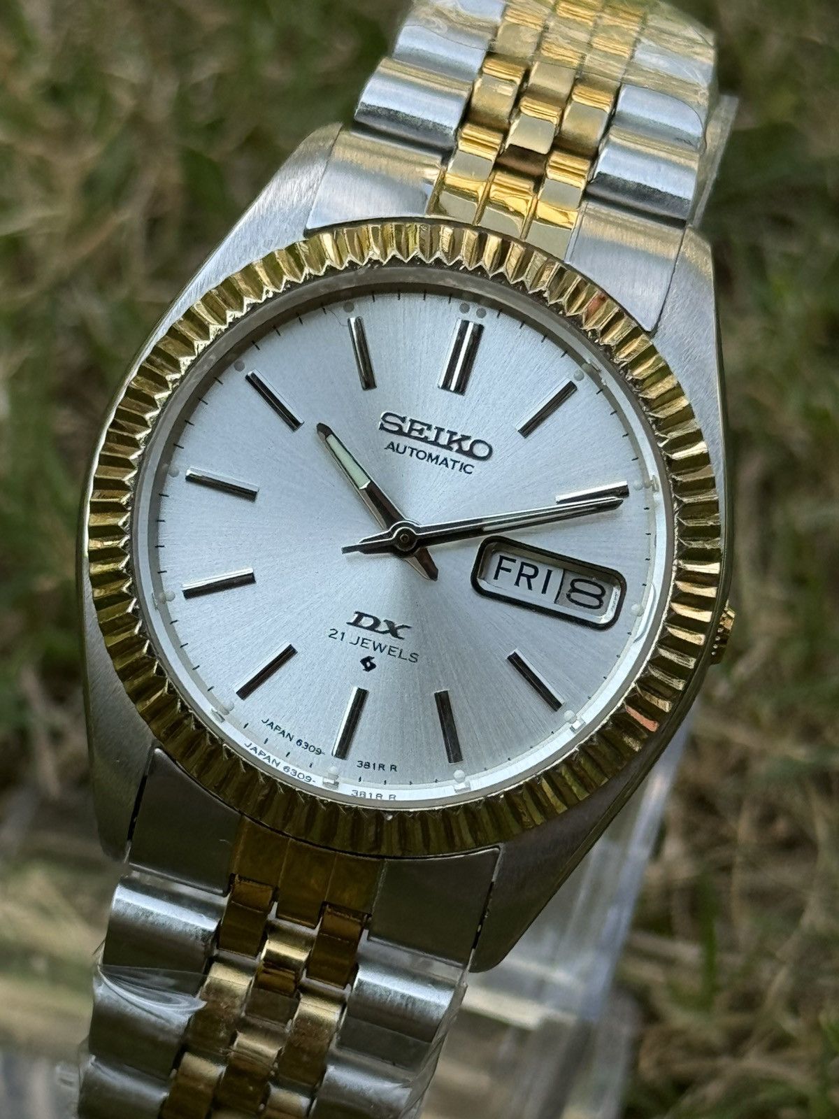 Seiko Seiko 5 DX Fluted Bezel Automatic 6309 Japanese mens Watch Size 36 - 4 Thumbnail