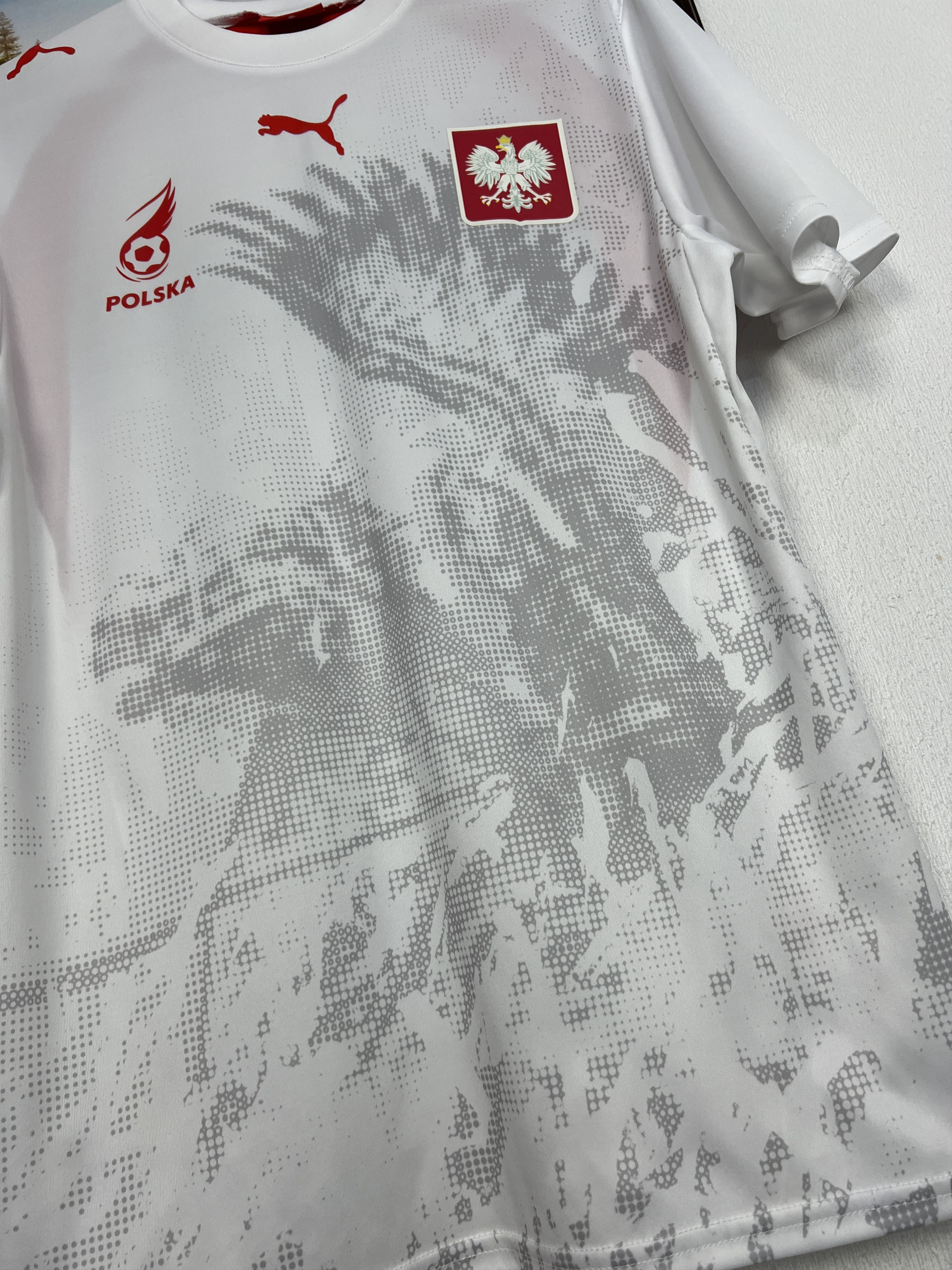 Puma Poland Home football shirt Soccer Jersey National Trikot Size US S / EU 44-46 / 1 - 4 Thumbnail