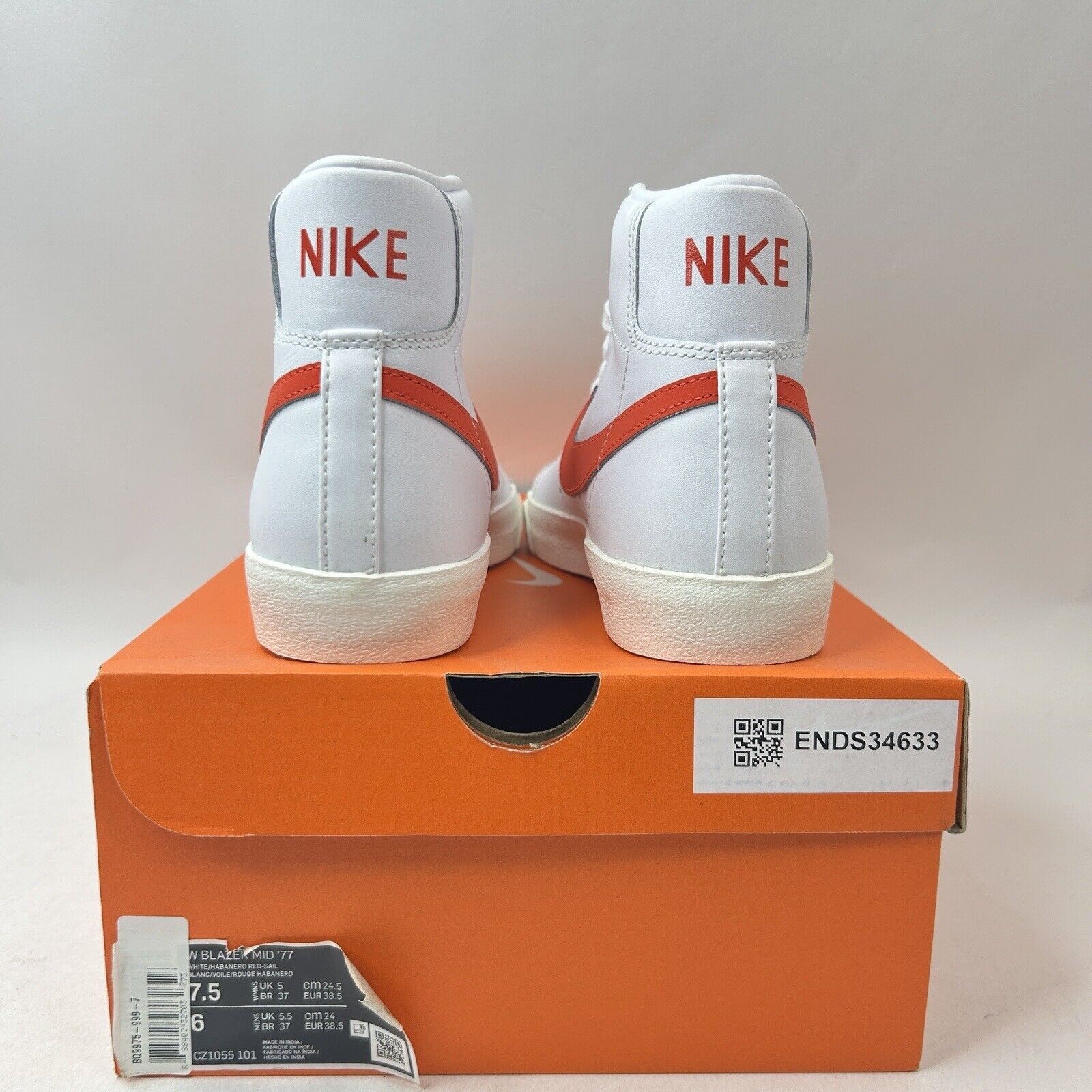Nike Nike Blazer Mid 77’ WMNS “Habanero Red” 2024 Size US 7.5 / IT 37.5 - 4 Thumbnail