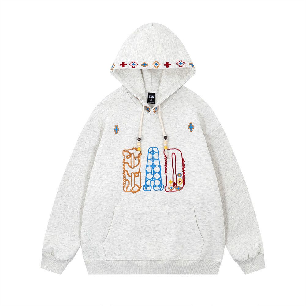 Vintage Men's hip-hop trendy casual loose letter embroidered hoodie Size US M / EU 48-50 / 2 - 1 Thumbnail