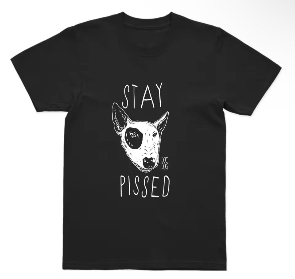 Other Streetwear Retro Stay Pissed Dog Print Soft T-Shirt Punk Size US XL / EU 56 / 4 - 1 Thumbnail