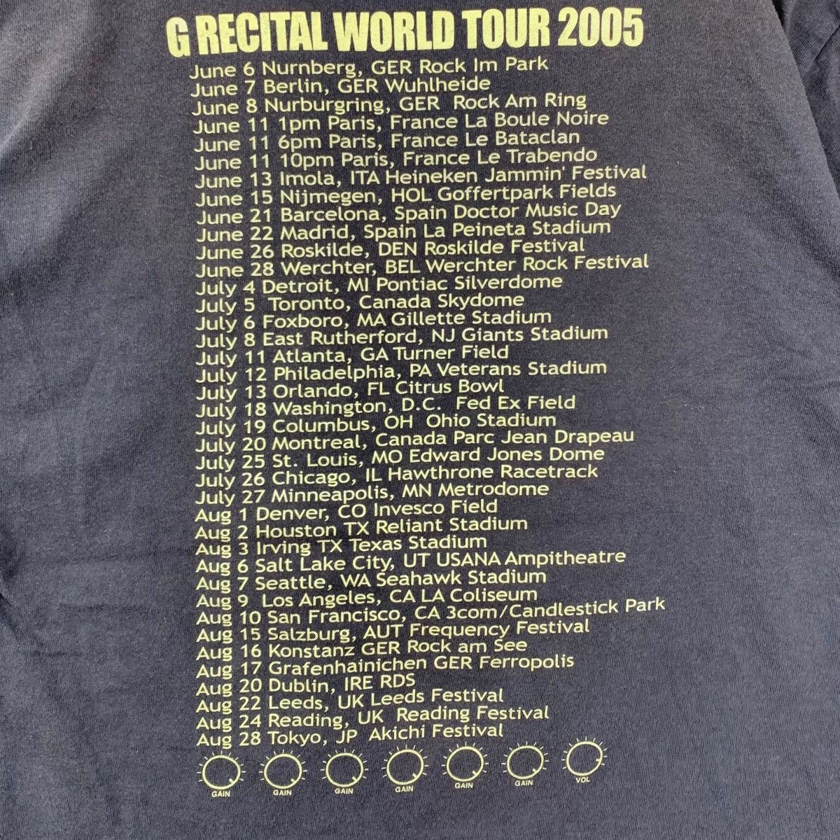 Japanese Brand G RECITAL World Tour 2005 G-Dragon Big Bang Japanese Tshirt Size US M / EU 48-50 / 2 - 5 Thumbnail