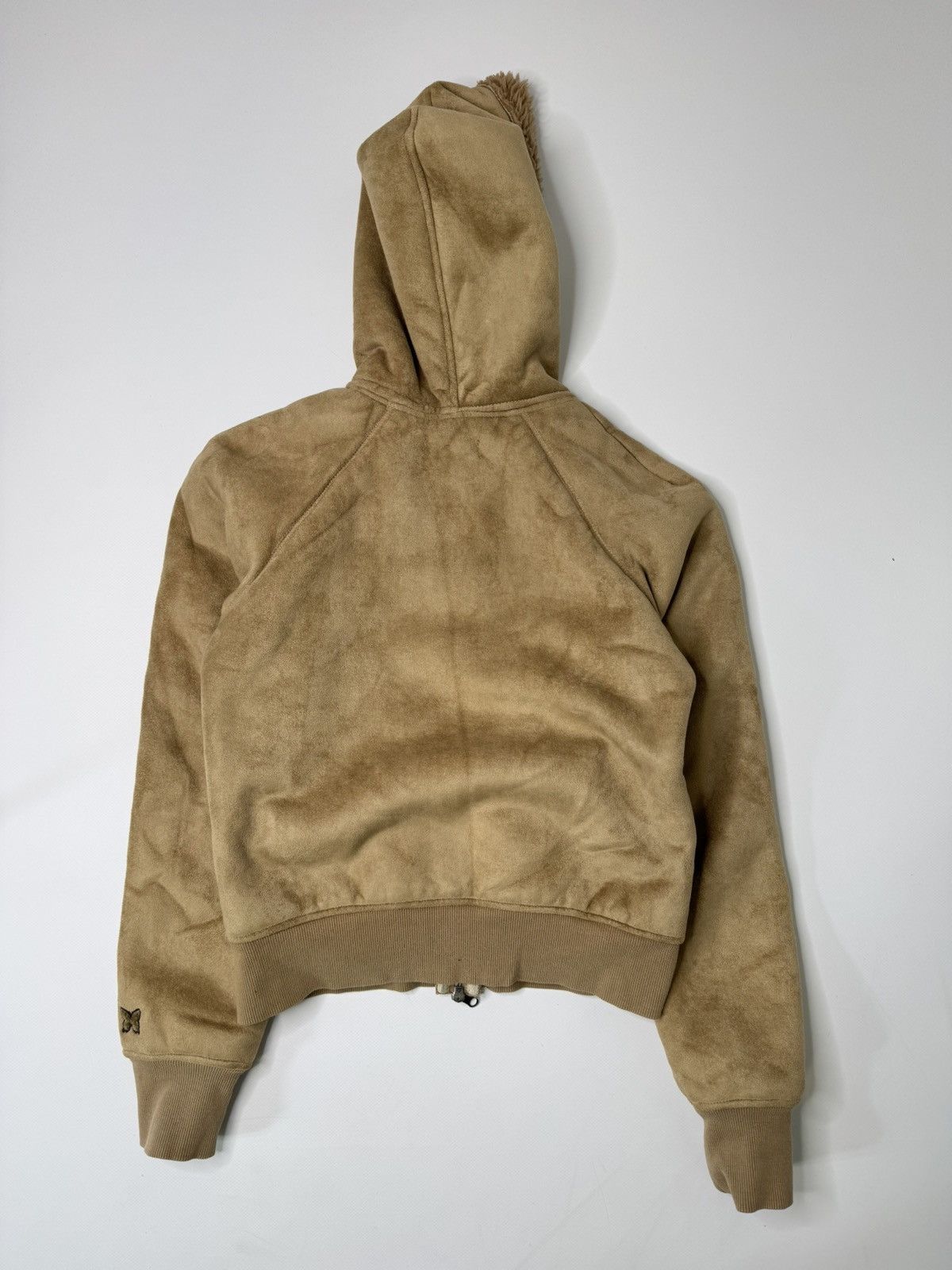 Vintage Vintage avant garde suede fur insulated hoodie y2k 00s swag Size S / US 4 / IT 40 - 7 Thumbnail