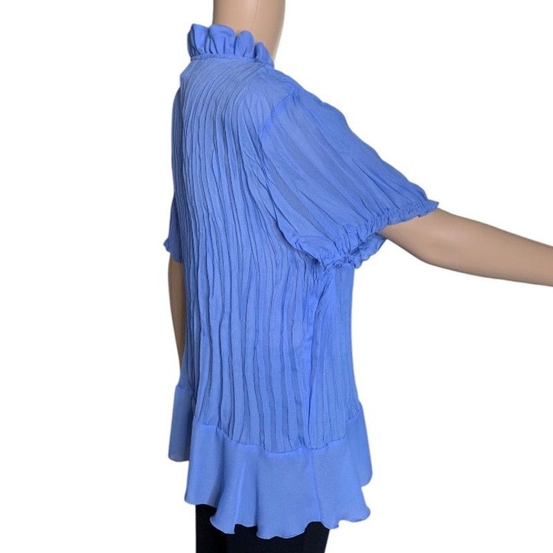Vintage Vintage 90's Bethany Women's XL Purple Top Semi Sheer V-Neck Size XL / US 12-14 / IT 48-50 - 7 Thumbnail