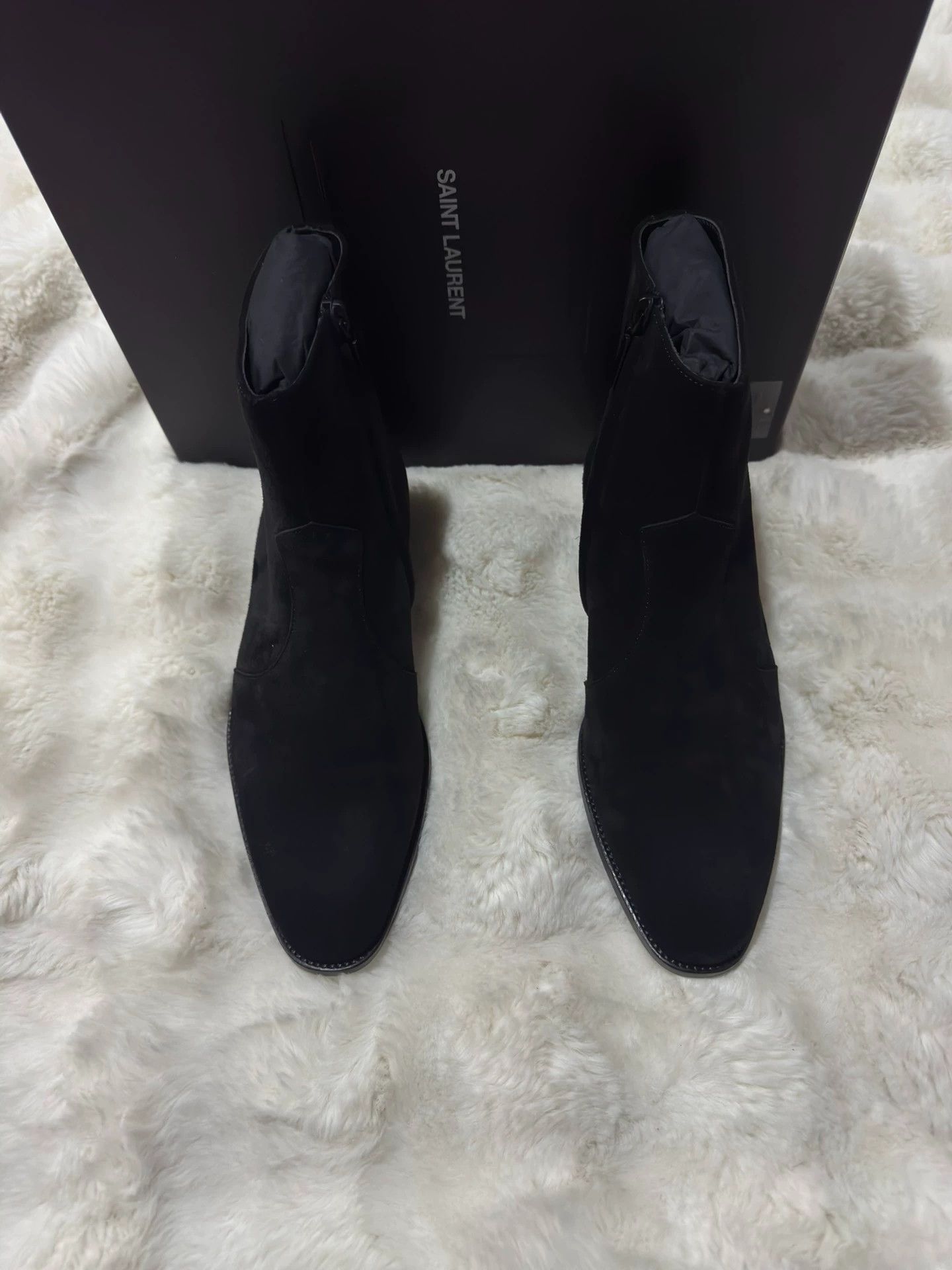 Saint Laurent Paris saint laurent paris leather boots Size US 7 / EU 40 - 1 Thumbnail