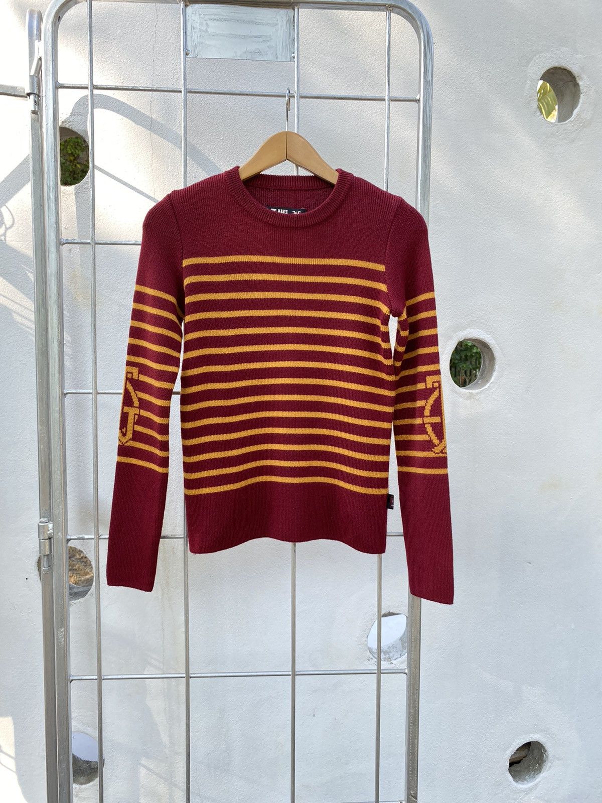 Jean Paul Gaultier Jean Paul Gaultier stripe/logo knitted sweater Size M / US 6-8 / IT 42-44 - 2 Thumbnail