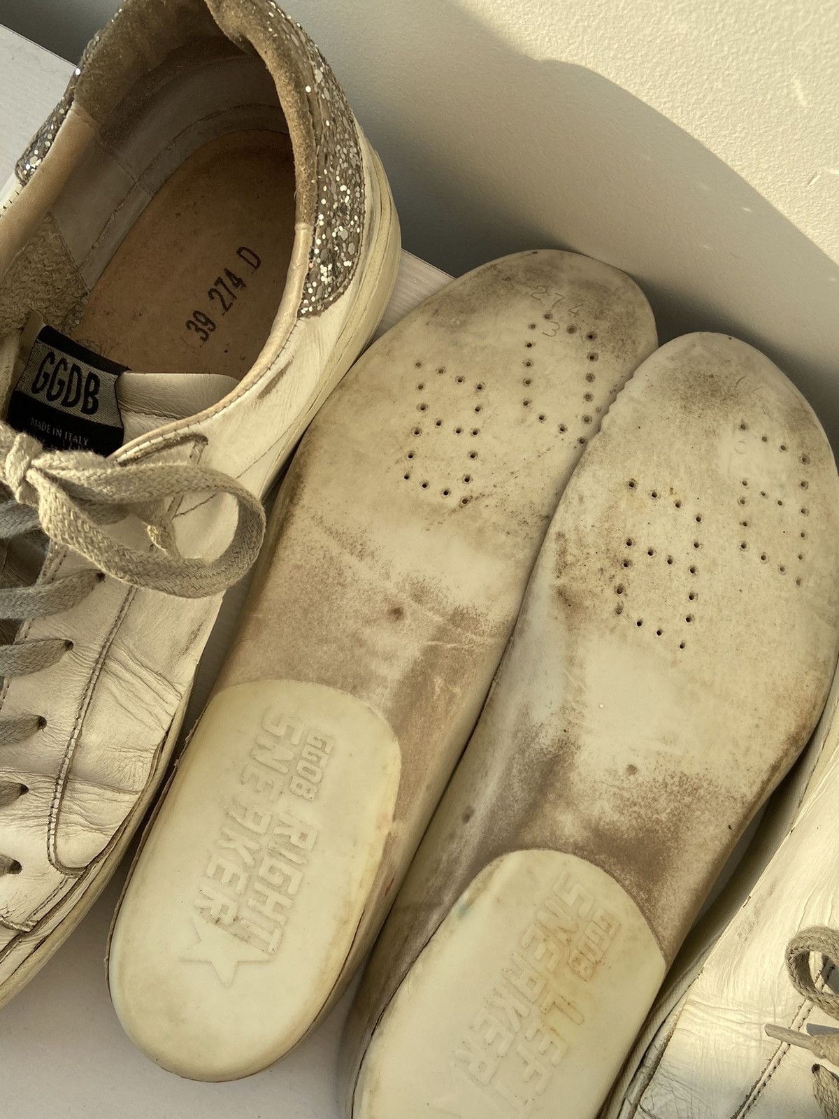 Golden Goose GOLDEN GOOSE DELUXE Superstar Vibram Classic Fade Sneakers Size US 9 / IT 39 - 14 Thumbnail