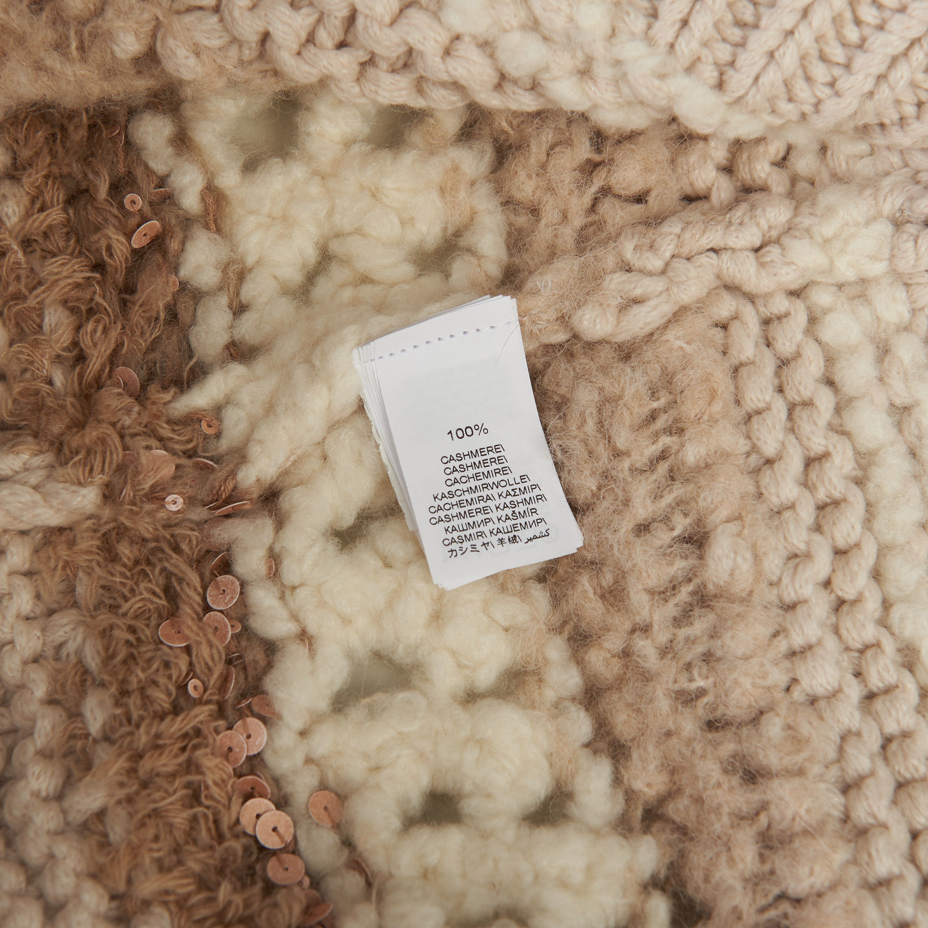 Brunello Cucinelli Sequined Cashmere Crewneck Sweater - Opera Knit, Textured Size L / US 10 / IT 46 - 12 Thumbnail