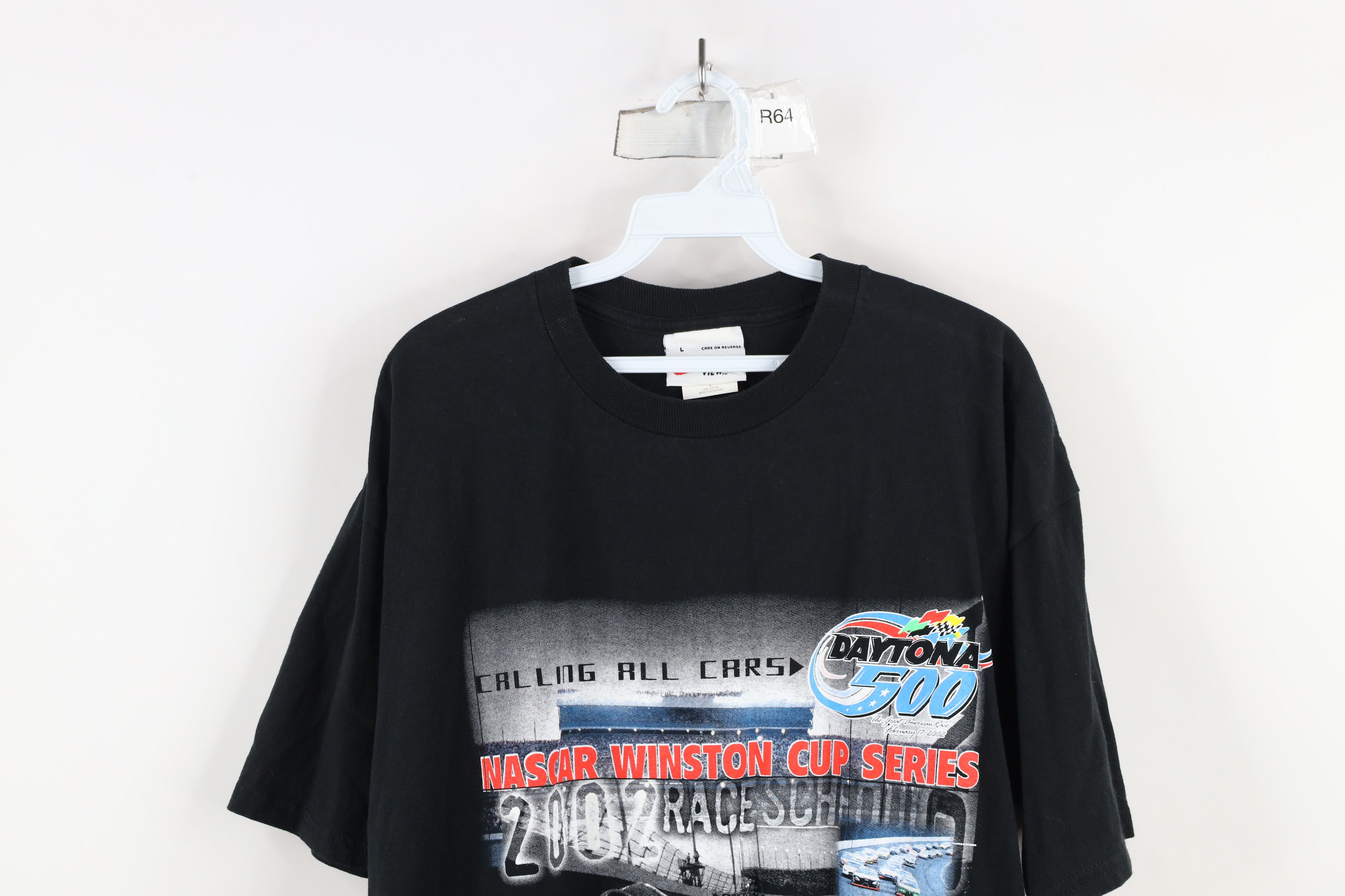 Vintage Vintage Y2K 2002 NASACAR Print Daytona 500 T-Shirt Black Size US L / EU 52-54 / 3 - 2 Thumbnail