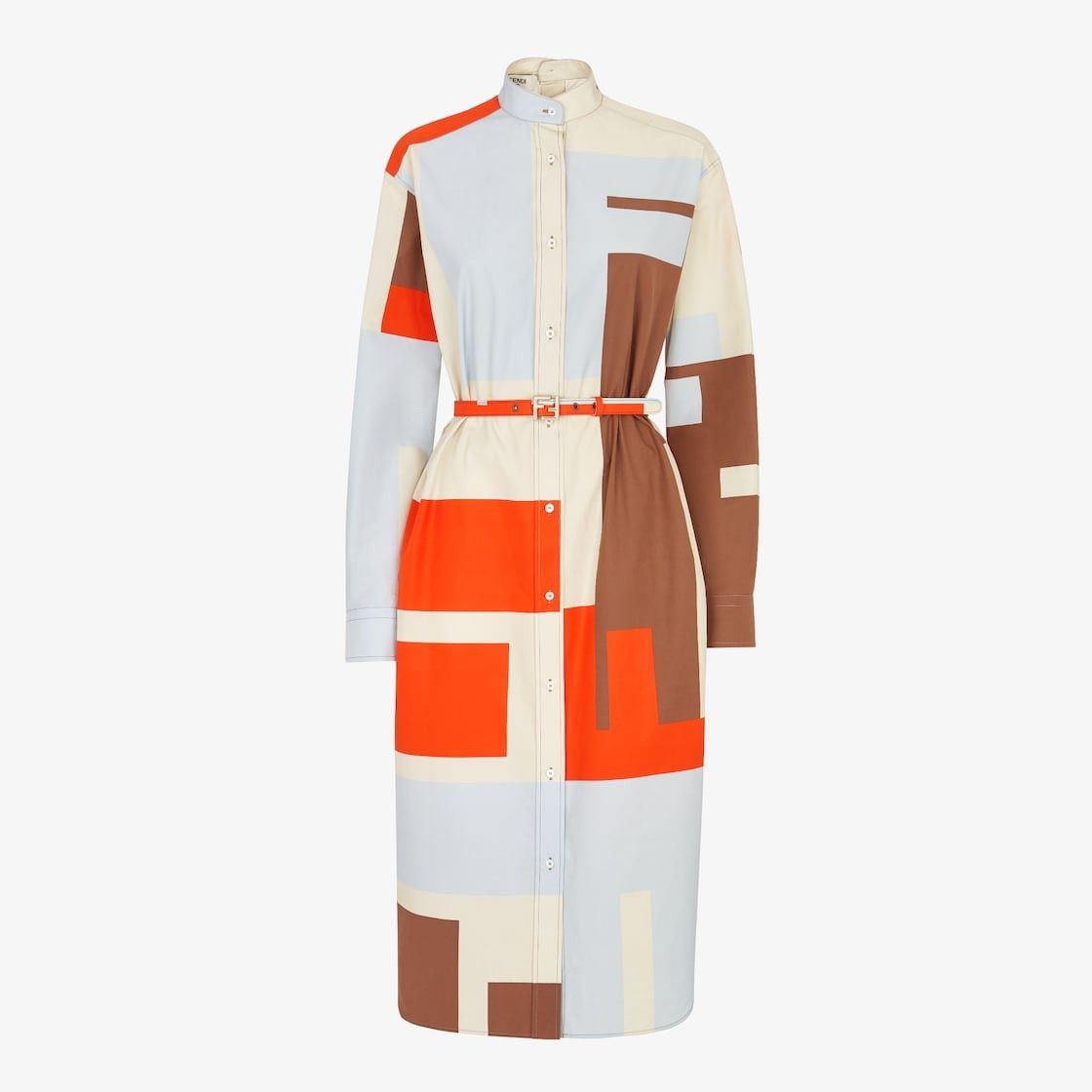 Fendi o1s1wg110825 Dress in Multicolor Size L / US 10 / IT 46 - 1 Thumbnail