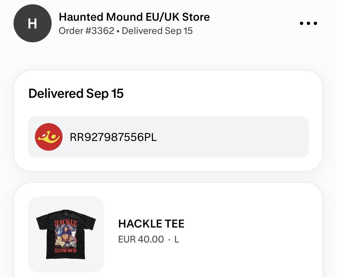 Haunted Mound Hackle Haunted Mound Tshirt Size US L / EU 52-54 / 3 - 5 Thumbnail