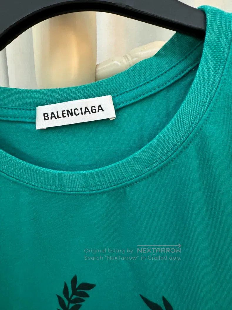 Balenciaga Balenciaga T-Shirt Short Sleeve Lake Green Size US S / EU 44-46 / 1 - 5 Thumbnail