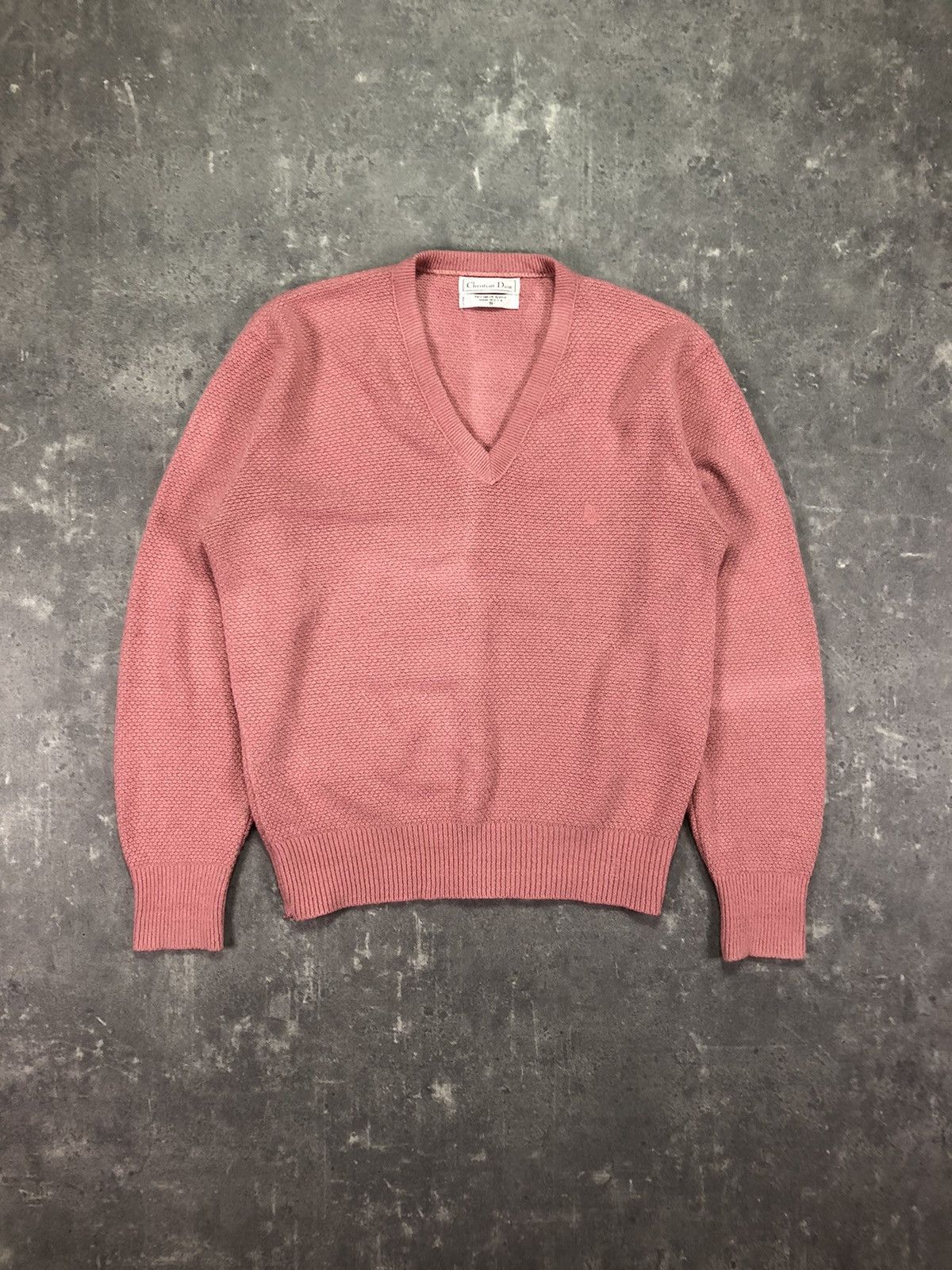 Dior Rare Vintage Christian Dior Pink Acryl Knit S Size S / US 4 / IT 40 - 1 Thumbnail