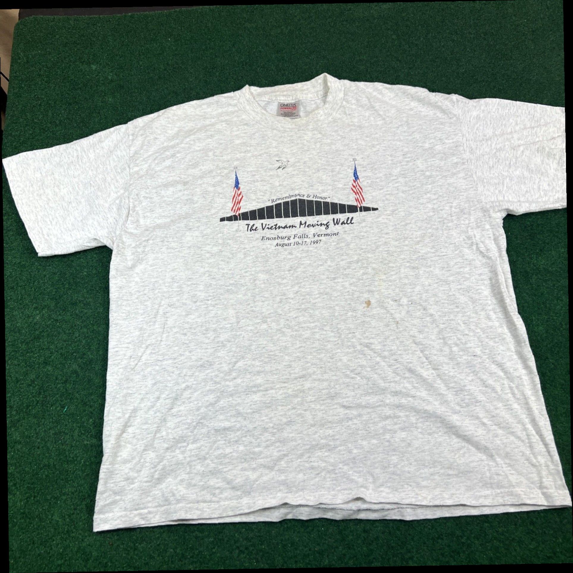 Vintage Vintage 1997 Enosburg Falls, Vermont Vietnam Veterans Moving Wall Single Stitch Size US XXL / EU 58 / 5 - 1 Thumbnail