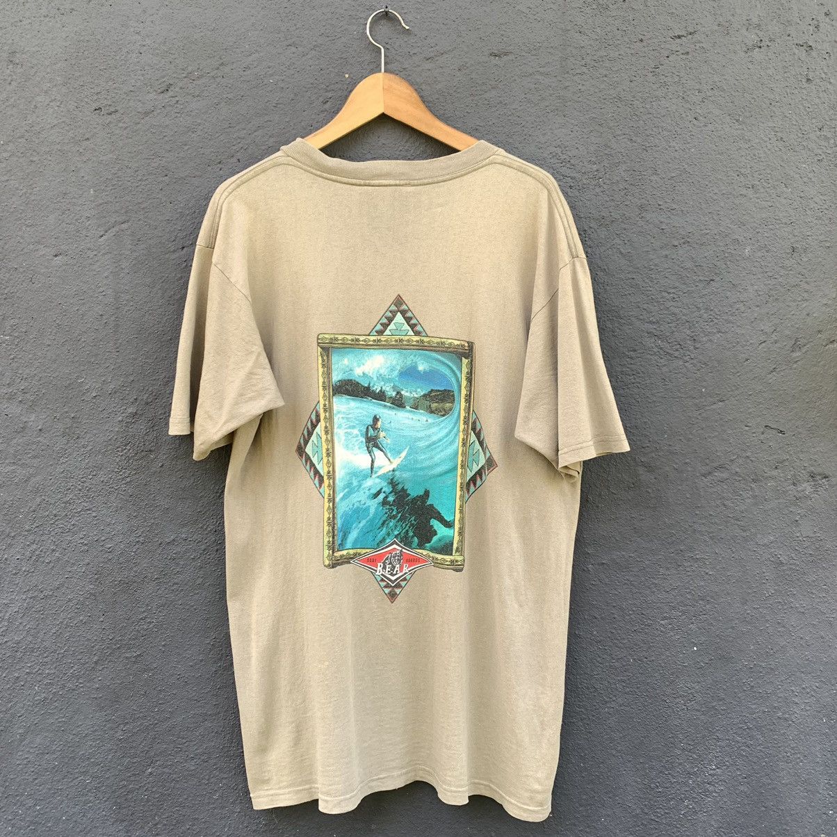 Vintage Thrashed Vintage Faded Bear Surfing Tee Size US L / EU 52-54 / 3 - 1 Thumbnail