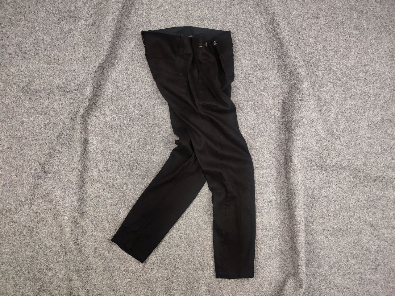 Designer Transit Par Such design Black Cotton Wool Ankle Pants Size 26" / US 2 / IT 38 - 1 Thumbnail
