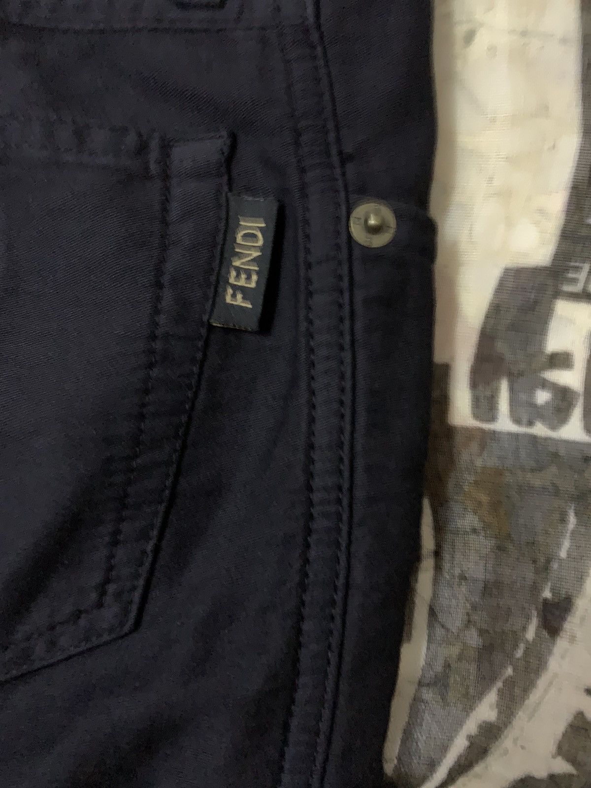 Fendi 💥Fendi Roma Italy Hight Waist Black Pant Size 26" / US 2 / IT 38 - 5 Thumbnail