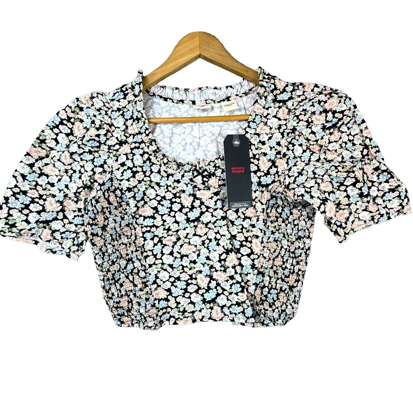 Levi's Levis Louise Puff Sleeve Crop Top Cottage Prairie Soft Girl Size S / US 4 / IT 40 - 1 Thumbnail