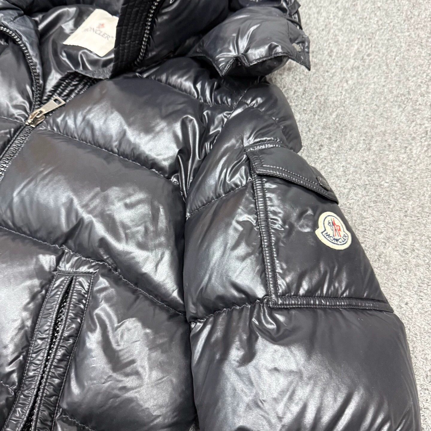 Moncler Moncler Fustet Shiny Black Down Coat 1 99 New Size XS / US 0-2 / IT 36-38 - 3 Thumbnail