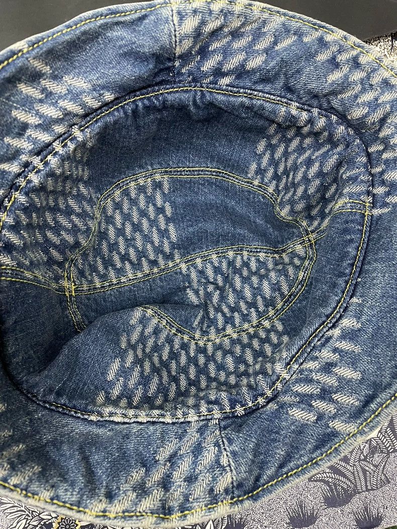 Louis Vuitton Louis Vuitton Blue Old Flower Cowboy Fisherman Hat Size ONE SIZE - 4 Thumbnail