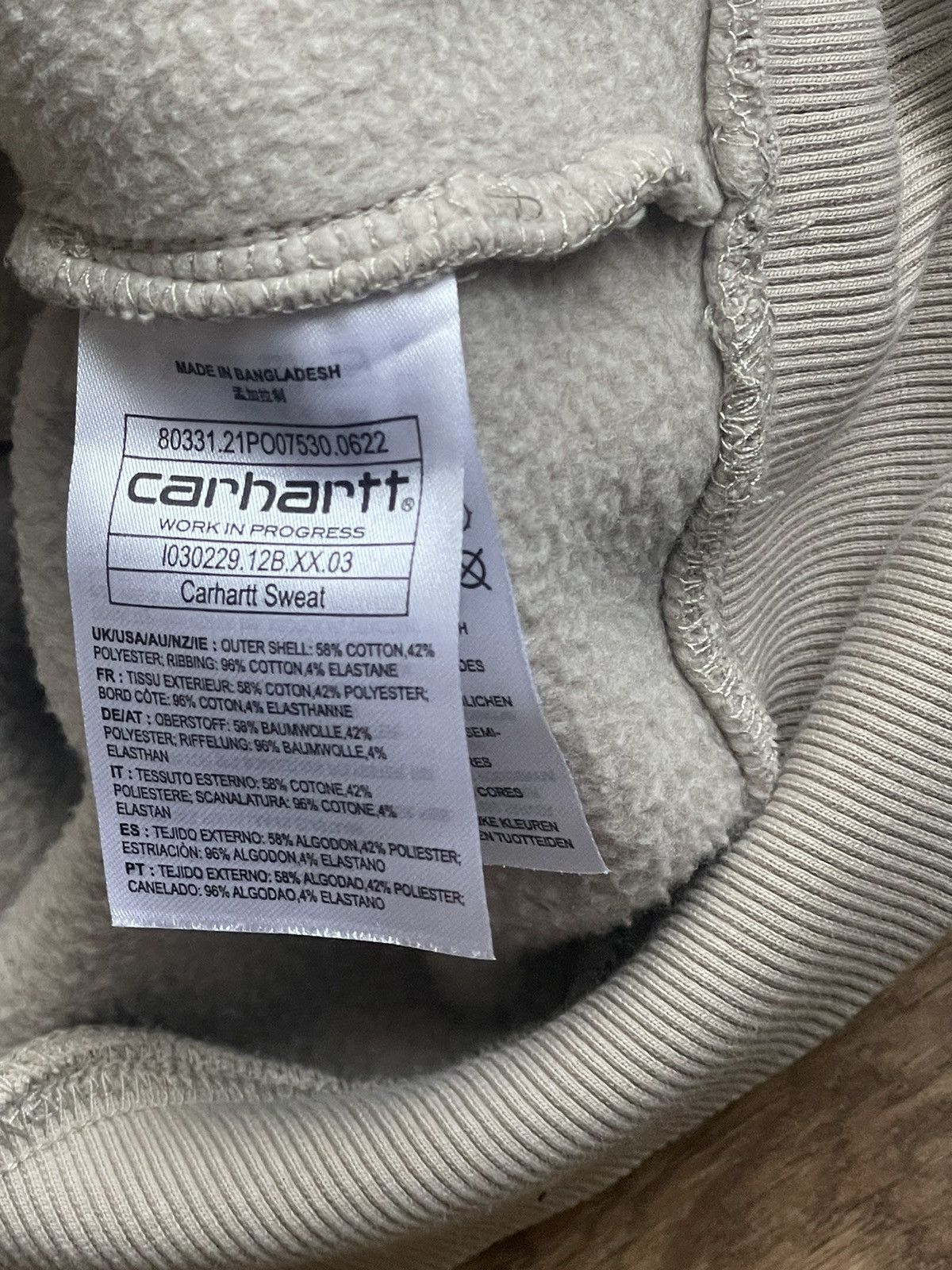 Carhartt Wip × Vintage Carhartt WIP big logo sweatshirt Size US L / EU 52-54 / 3 - 5 Thumbnail