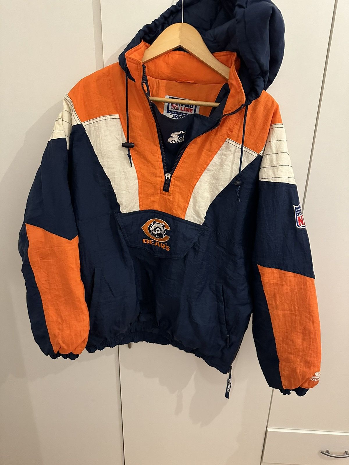 Starter Starter Jacke Chicago Bears Size XL Retro Vintage NFL Jacket Size US XL / EU 56 / 4 - 3 Thumbnail