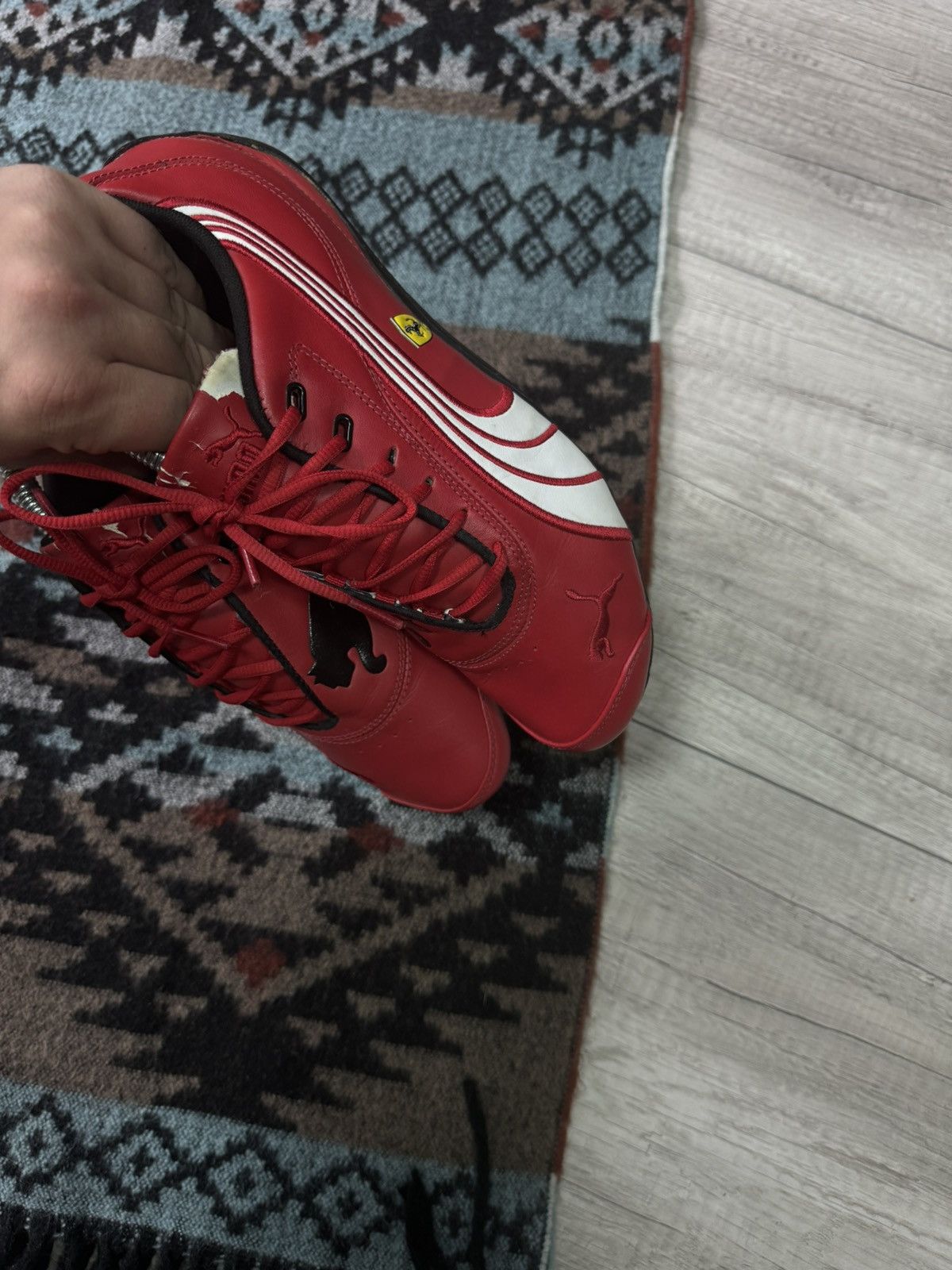 Ferrari × Puma Puma Ferrari Drift Cat III Leather Shoes Sneakers Size US 8.5 / EU 41-42 - 7 Thumbnail