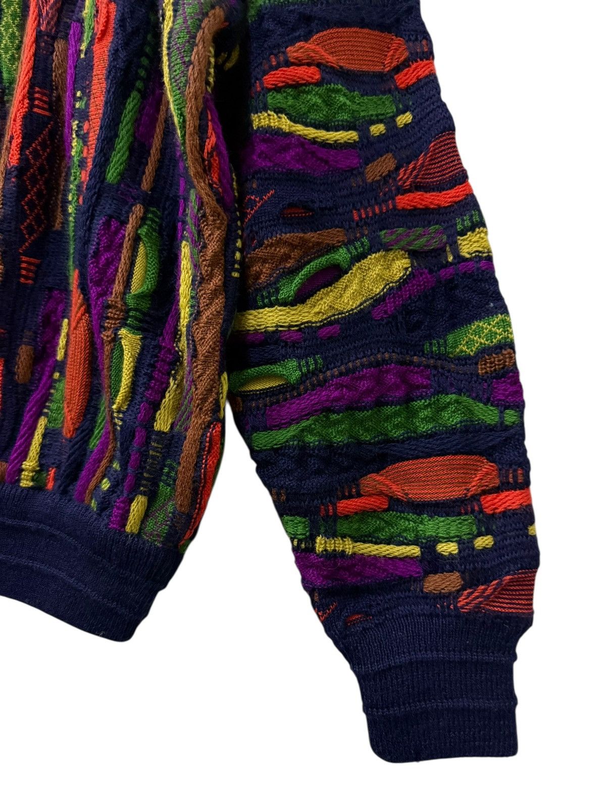 Vintage Vintage Coogi Style By Limnos 3D Cable Knit Wool Sweater Size US L / EU 52-54 / 3 - 10 Thumbnail