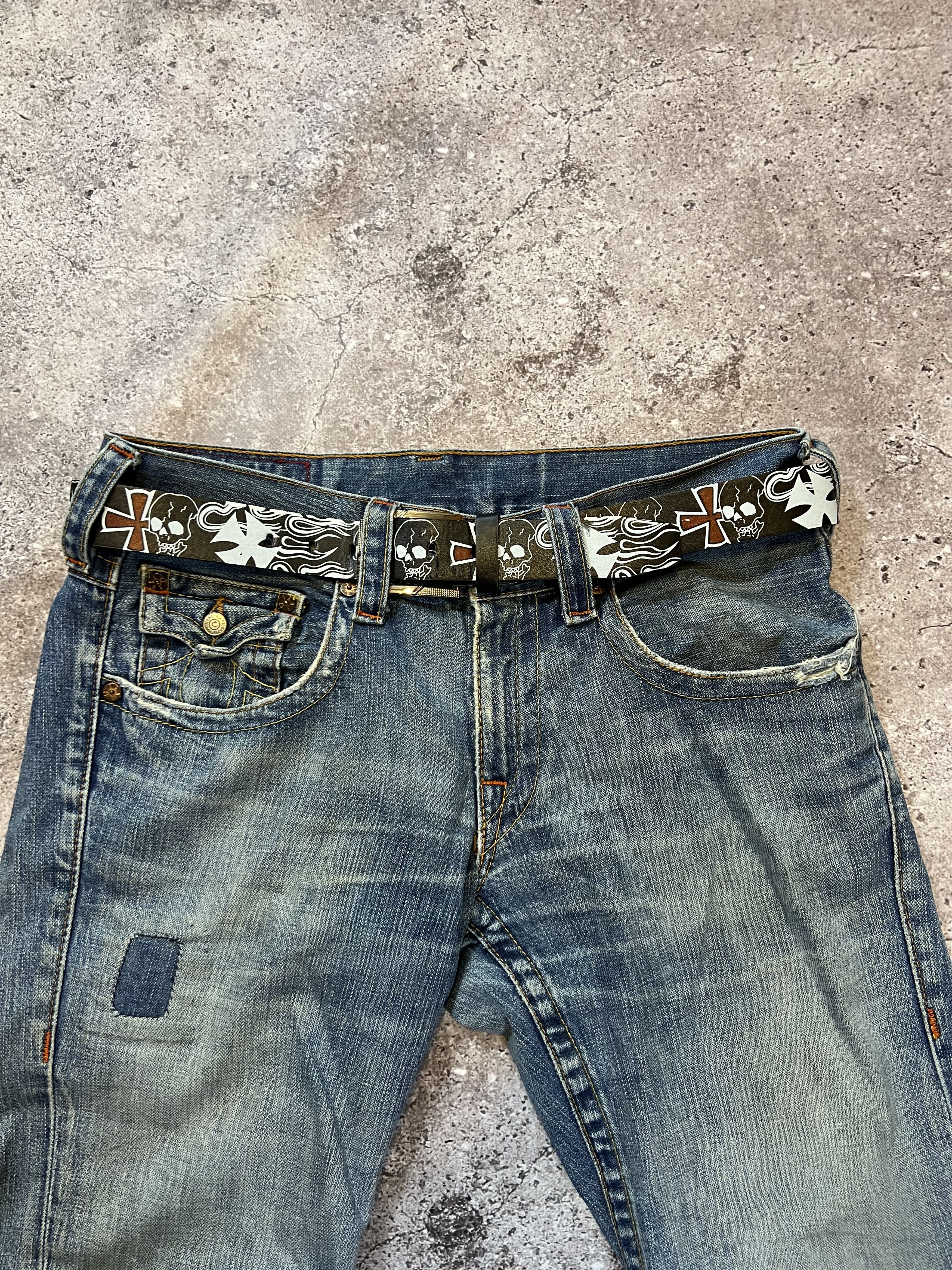 Other Vintage Y2k Flame Skull Belt Hype Size ONE SIZE - 1 Thumbnail