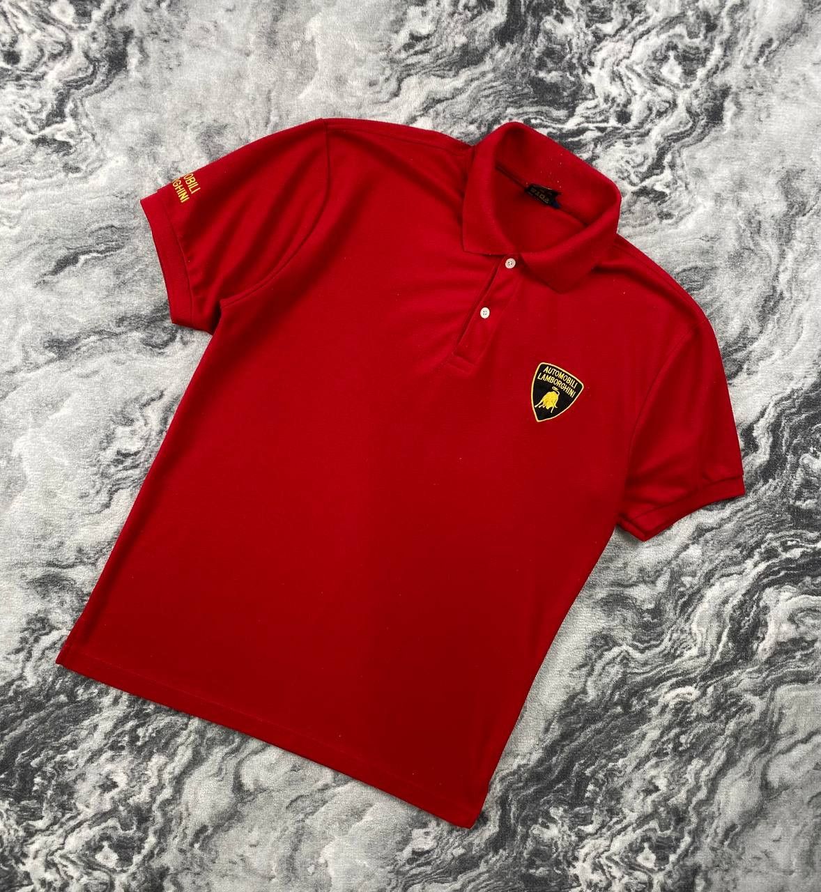 Lamborghini Automobili Lamborghini Big Logo Polo Shirt Size US XL / EU 56 / 4 - 6 Thumbnail