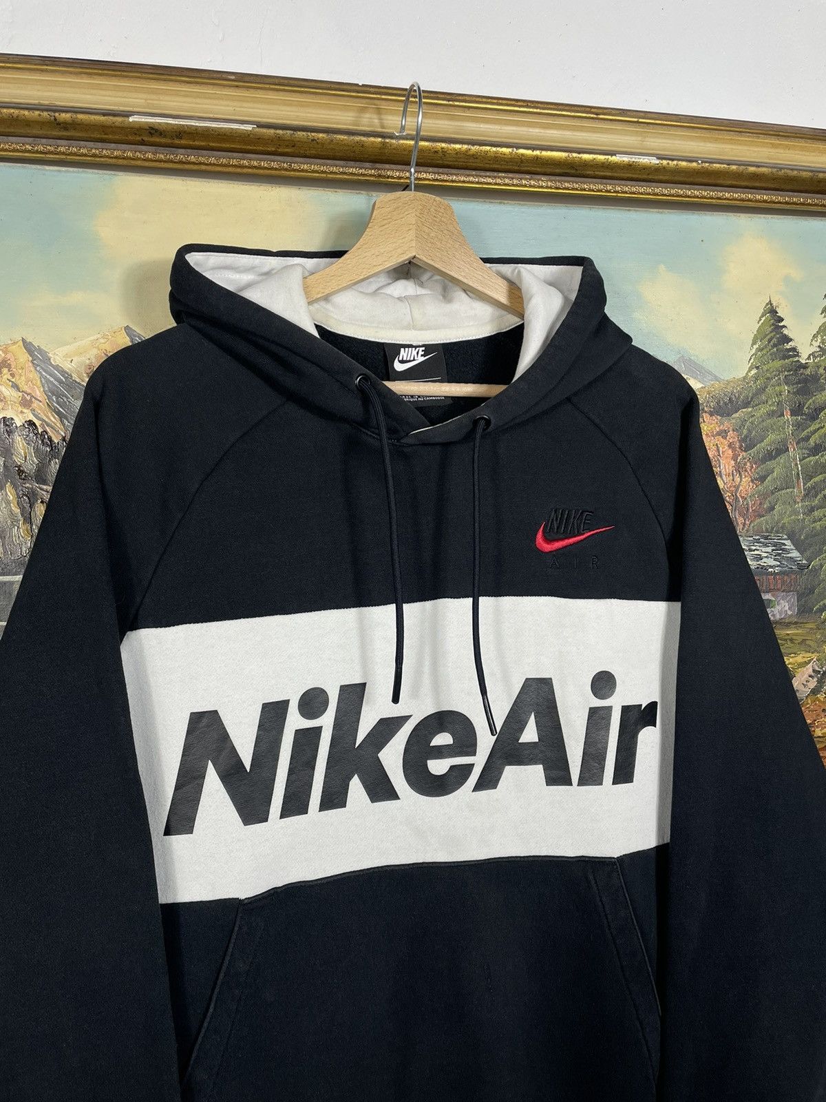 Nike × Vintage Nike Air Sweatshirt Loose Boxy Skate Drip Swag Hiphop Rap Size US M / EU 48-50 / 2 - 4 Thumbnail