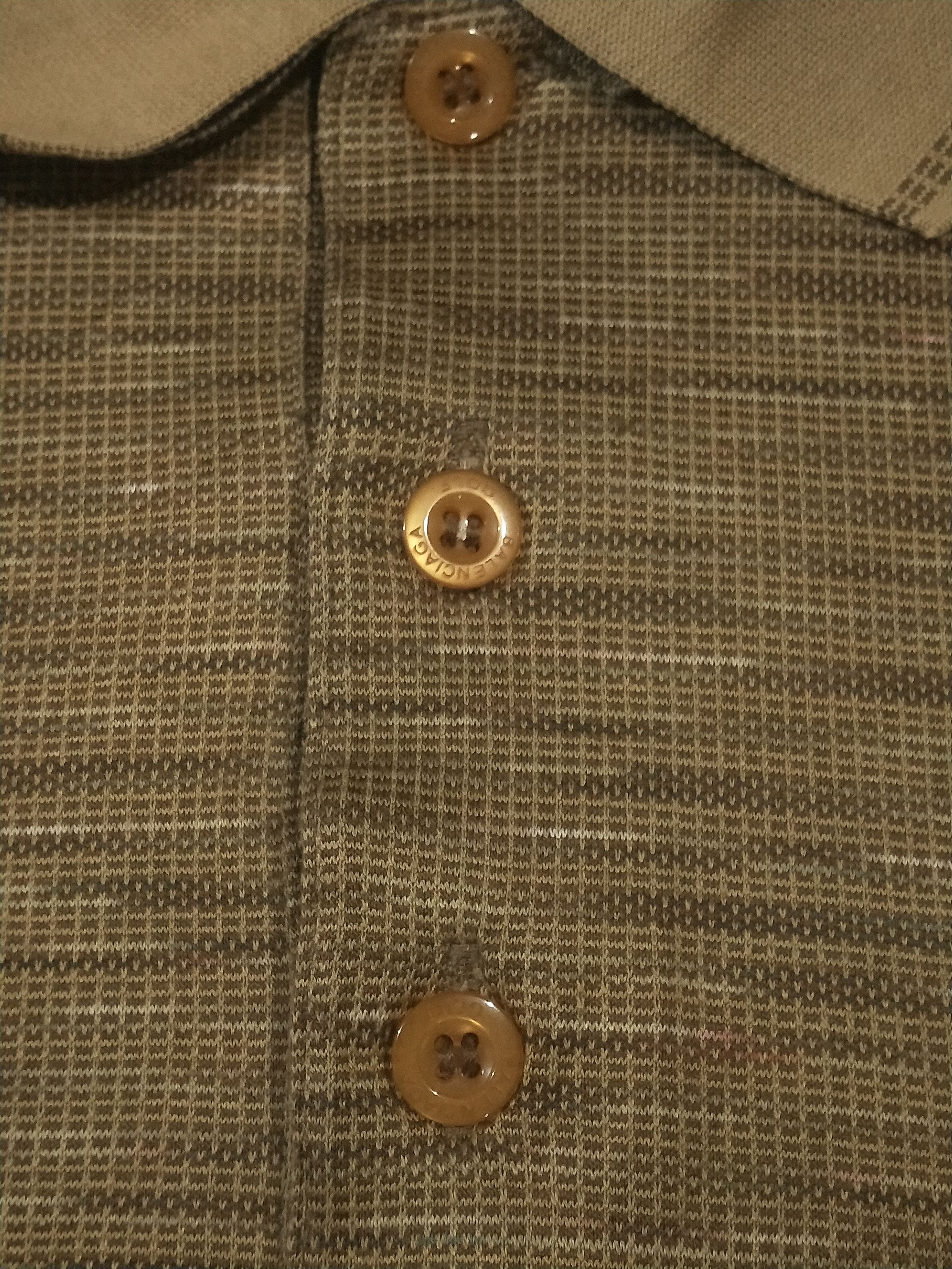 Balenciaga Balenciaga Golf Vintage Half Button Long Sleeve Size US XL / EU 56 / 4 - 4 Thumbnail
