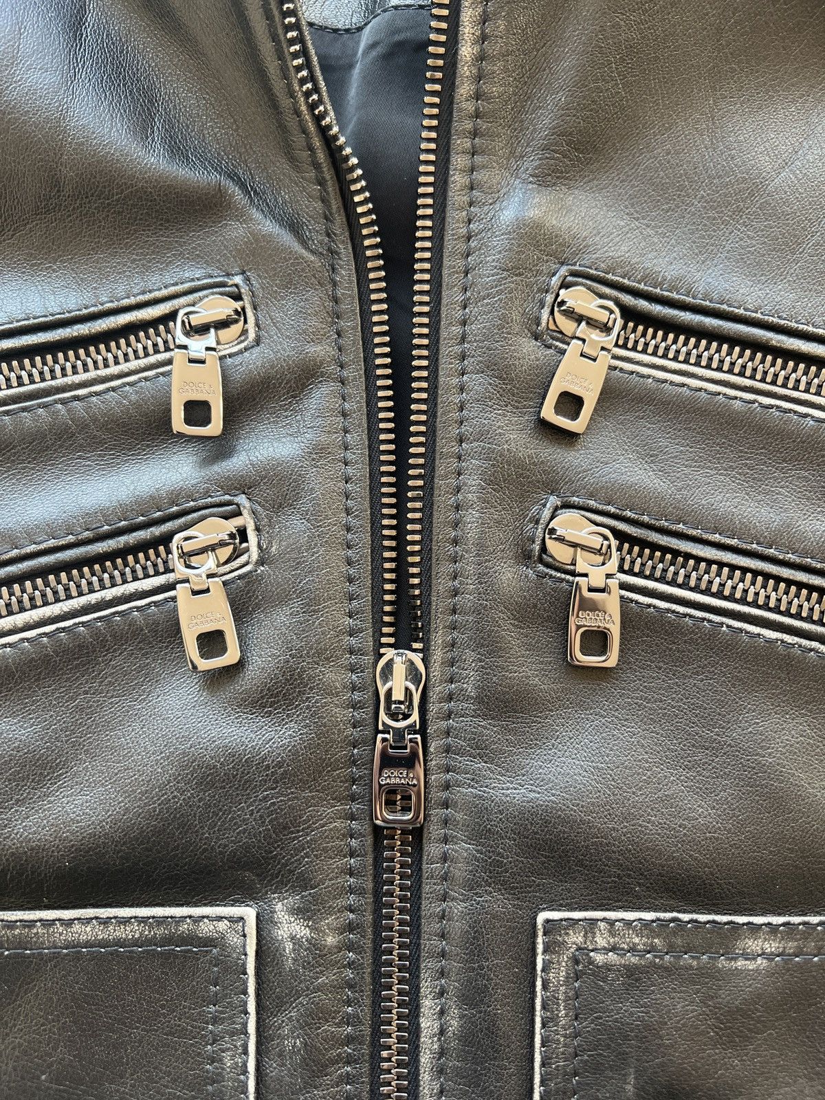Dolce & Gabbana Dolce & Gabbana rare motorcycle leather vest Size US L / EU 52-54 / 3 - 4 Thumbnail
