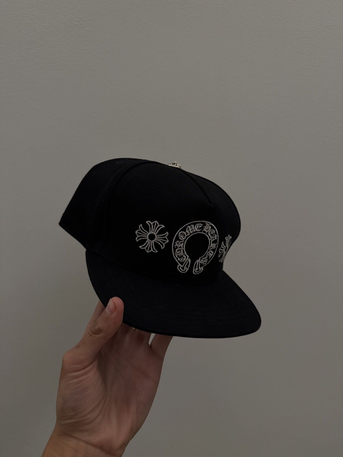 Chrome Hearts Chrome Hearts HorseShoe Denim Hat Size ONE SIZE - 3 Thumbnail
