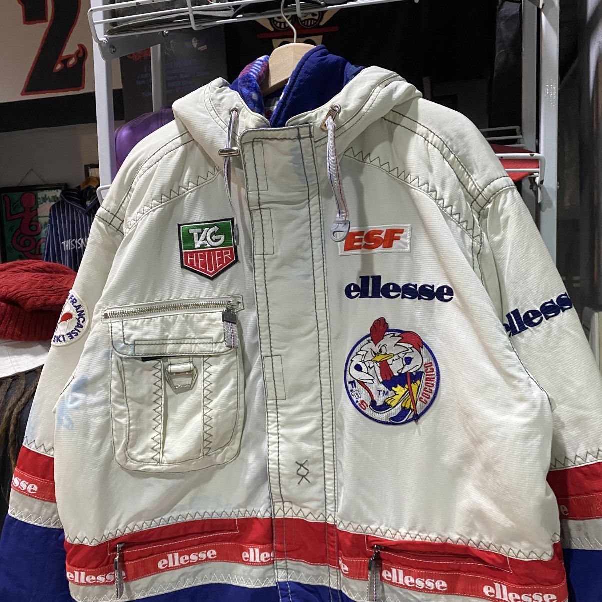 Ellesse VINTAGE OFFICIAL NATIONAL FRANCE SKI ELLESSE JACKET Size US XL / EU 56 / 4 - 3 Thumbnail