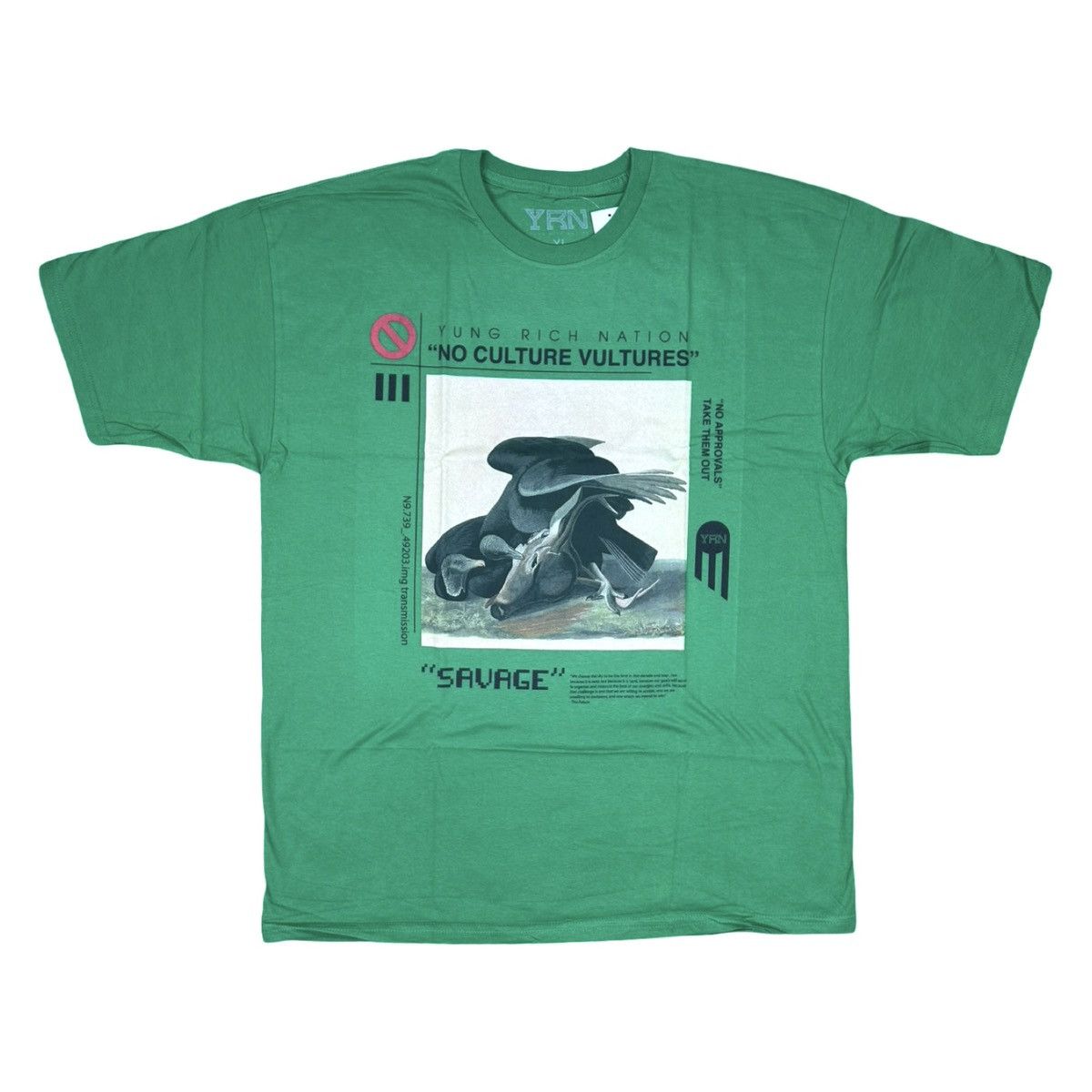 Other YRN Yung Rich Nation Migos No Culture Vultures Green Tee Size US XL / EU 56 / 4 - 1 Thumbnail
