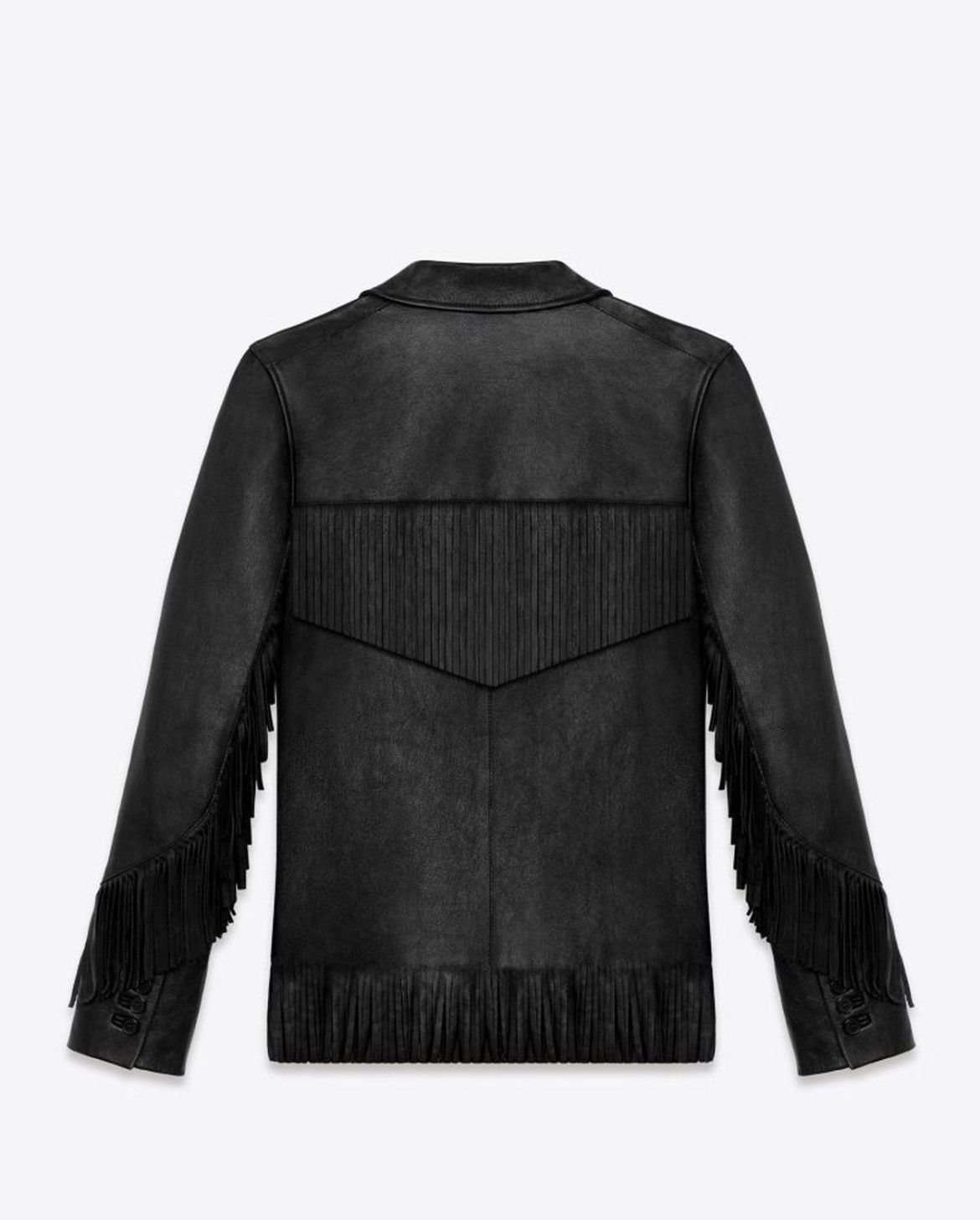 Saint Laurent Paris L12 Curtis Fringe Leather Jacket. Size euro 48 Size M / US 6-8 / IT 42-44 - 8 Thumbnail