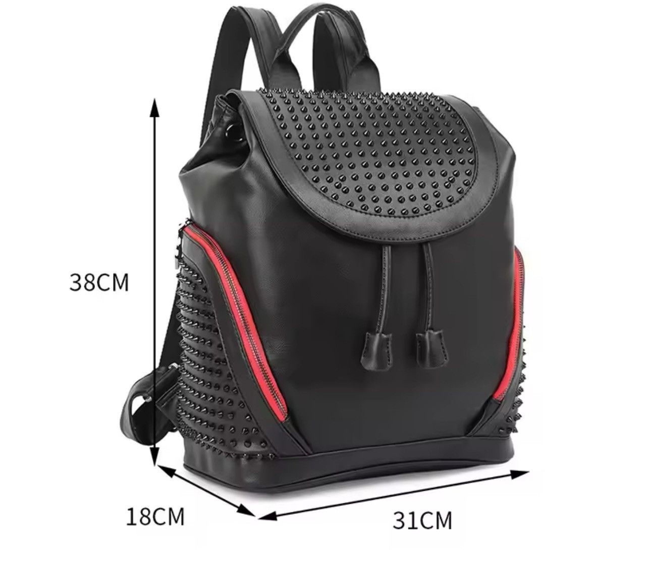 Japanese Brand × Vintage Rivet Gothic Style Leahter PU Backpack Size ONE SIZE - 6 Thumbnail