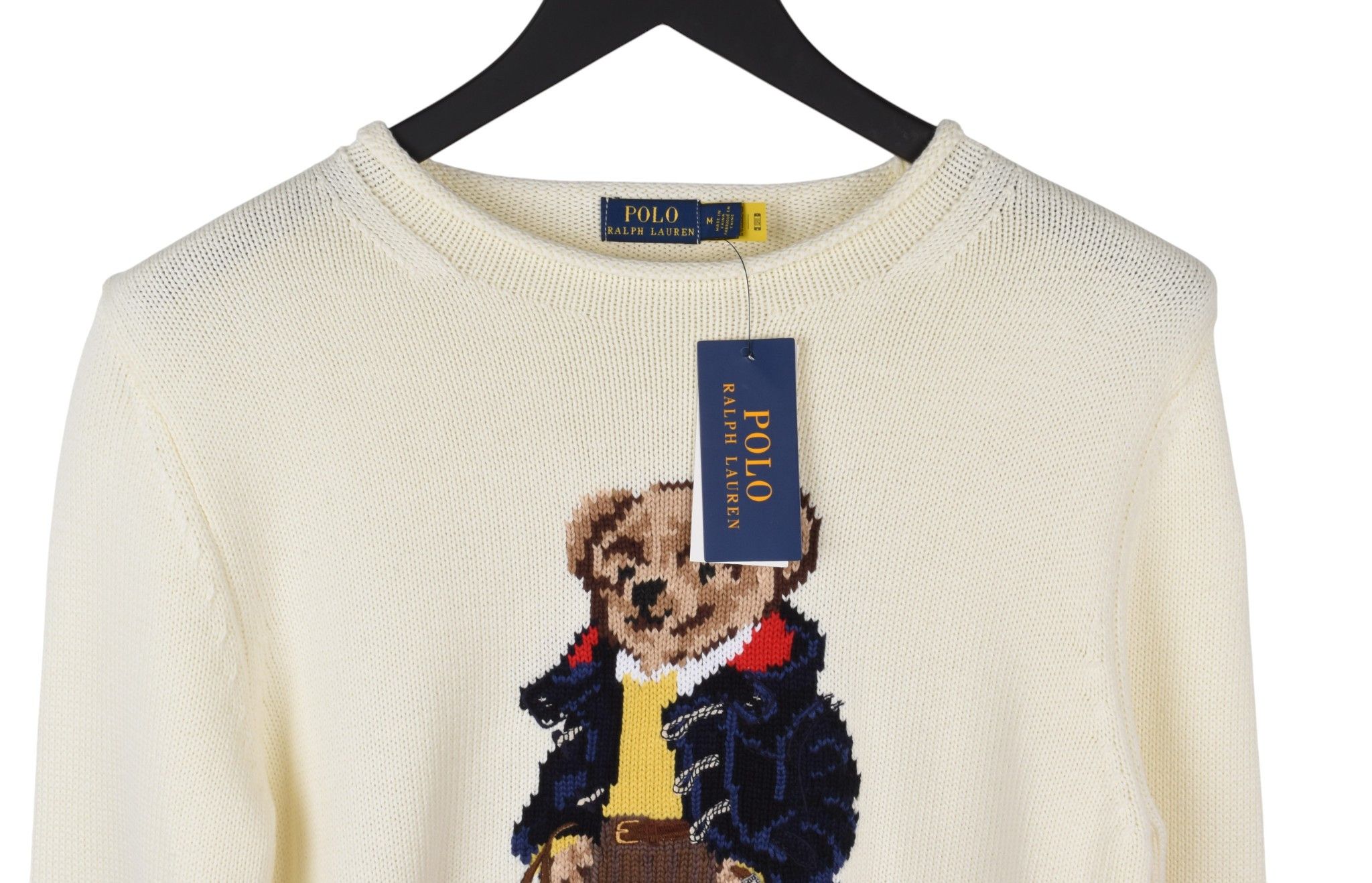 Polo Ralph Lauren New Polo Ralph Lauren Bear Women Cotton Sweater Sz M H5780-2 Size M / US 6-8 / IT 42-44 - 5 Thumbnail