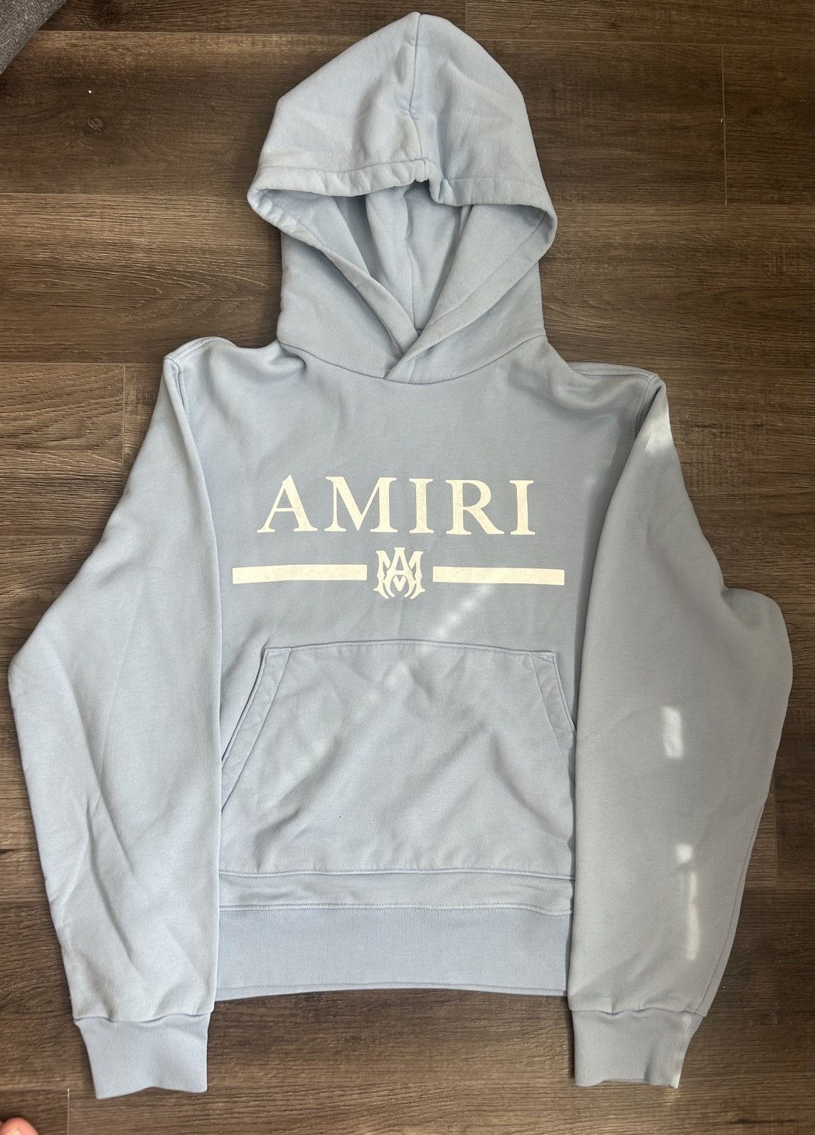 Amiri Amiri light blue hoodie tried on once Size US L / EU 52-54 / 3 - 1 Thumbnail