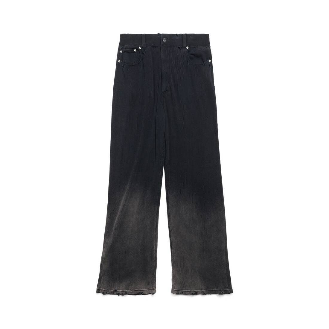Balenciaga Balenciaga Bleached Cotton Rib Knit Pants Size US 34 / EU 50 - 2 Thumbnail
