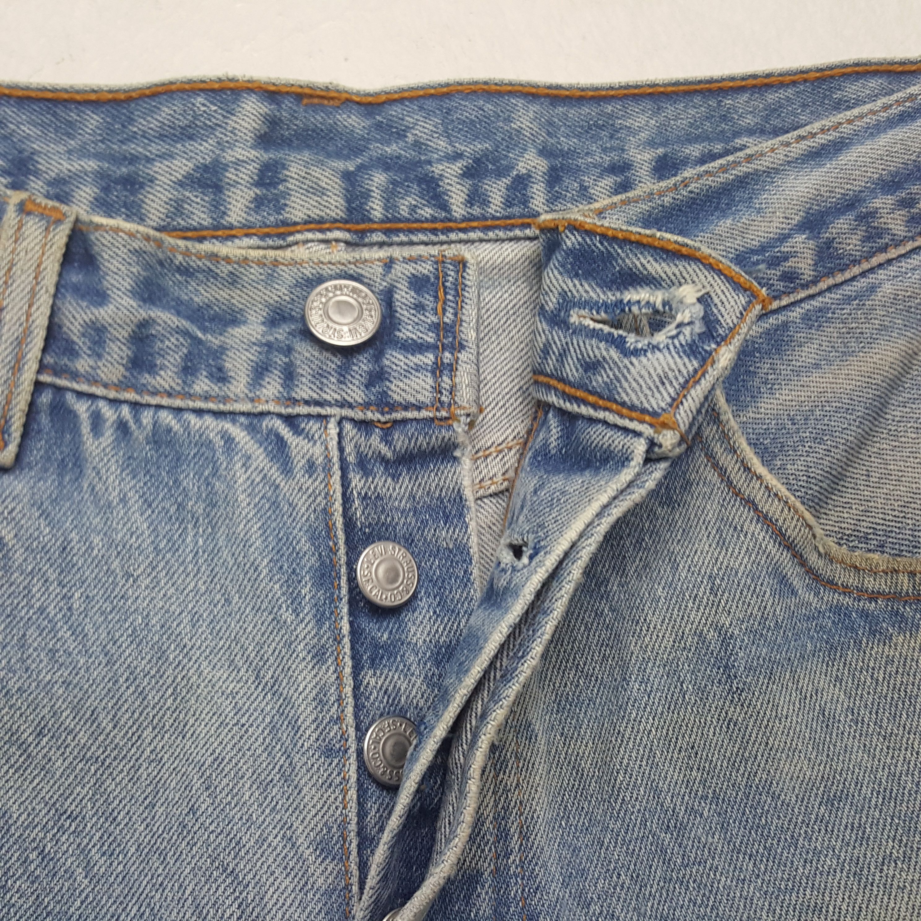 Levi's × Vintage Vintage Levi Strauss & CO Distressed Style Patchwork Jeans Size US 28 / EU 44 - 7 Thumbnail