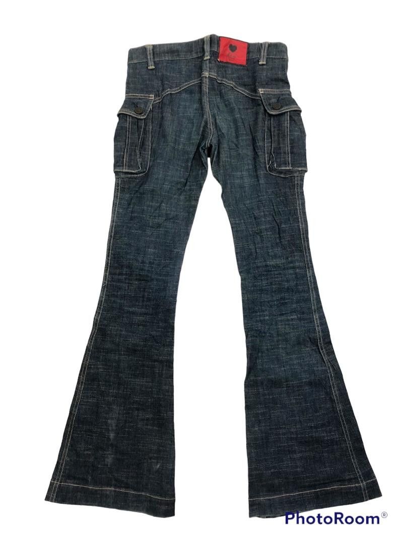 Japanese Brand D.I.A jeans Flare cut for ladies rare pattern Size 31" - 2 Thumbnail