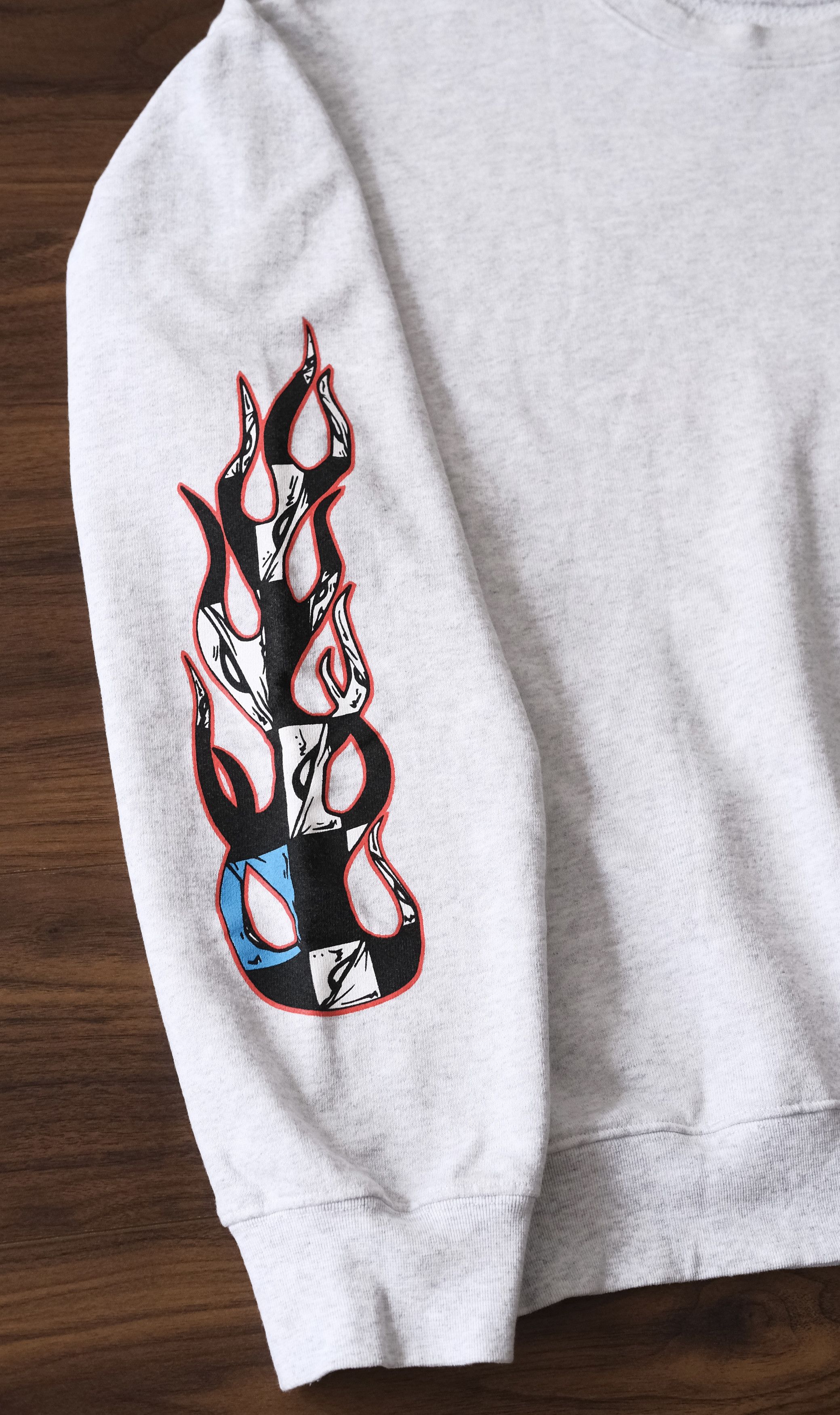 Chrome Hearts Chrome Hearts Mattry Boy Crewneck Brain Flame Grey Sweater Size US L / EU 52-54 / 3 - 8 Thumbnail