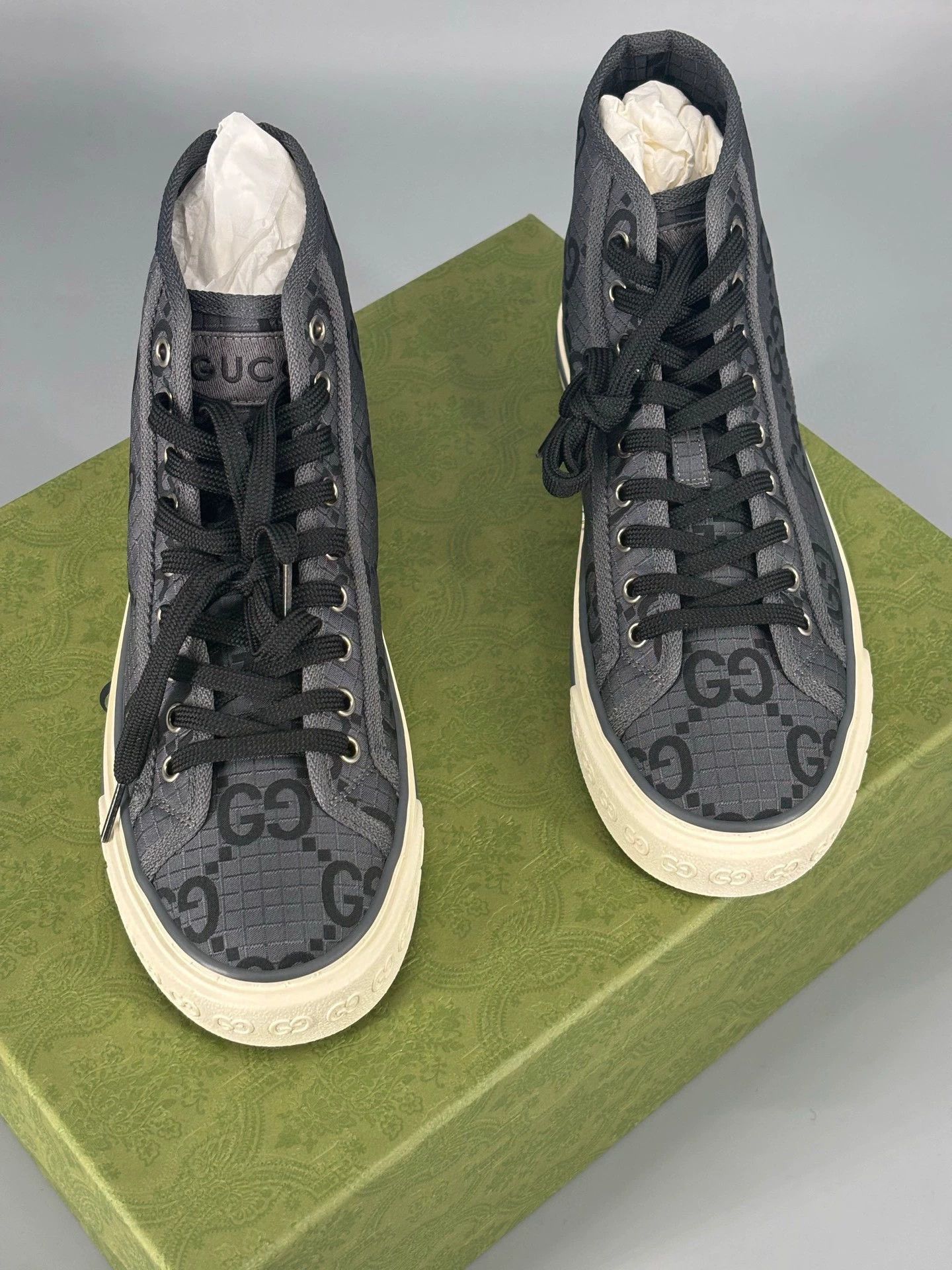 Gucci gucci high-top sneakers for men Size US 5.5 / EU 38 - 1 Thumbnail