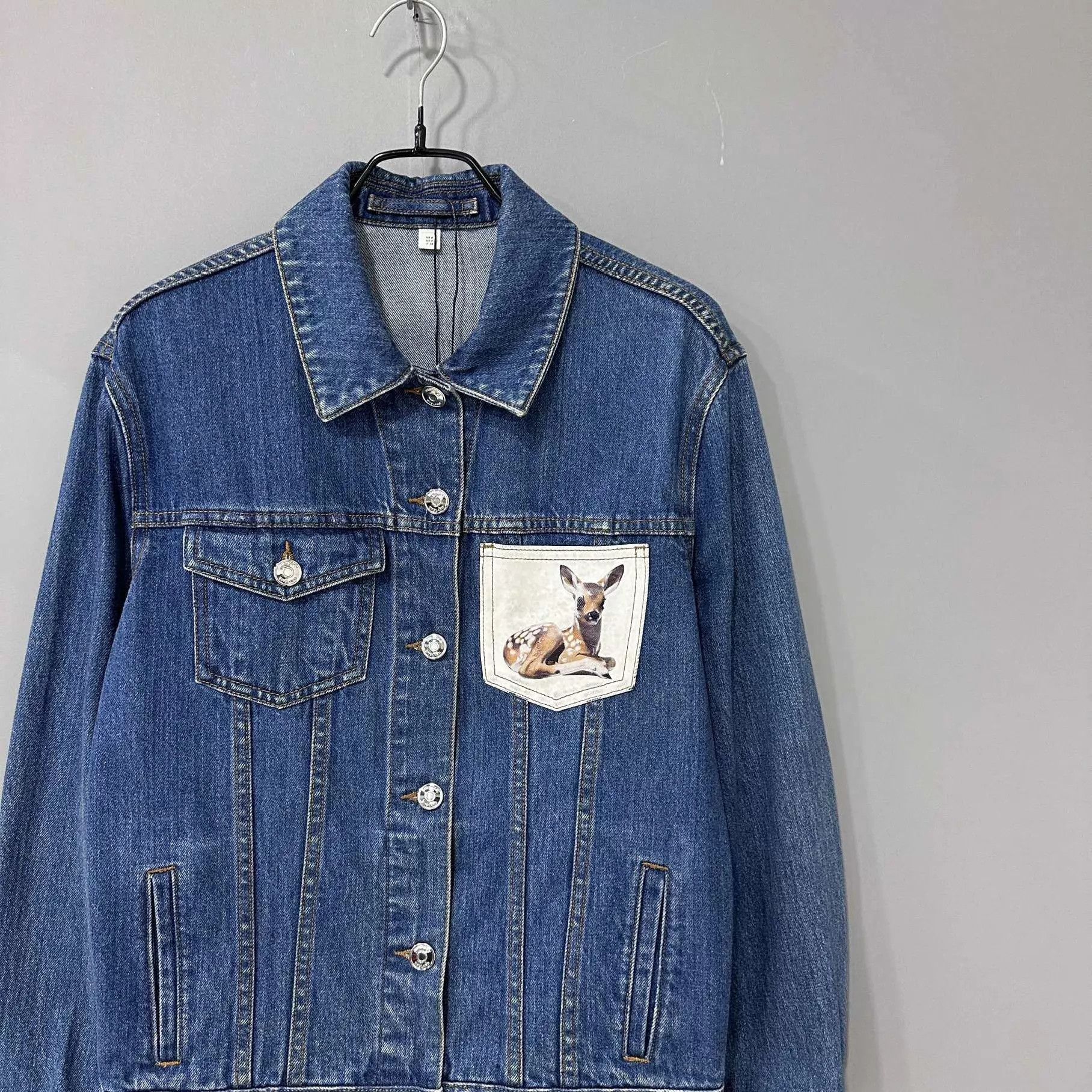 Burberry Burberry Deer Pocket Denim Jacket 99 New UK6 Size XS / US 0-2 / IT 36-38 - 2 Thumbnail