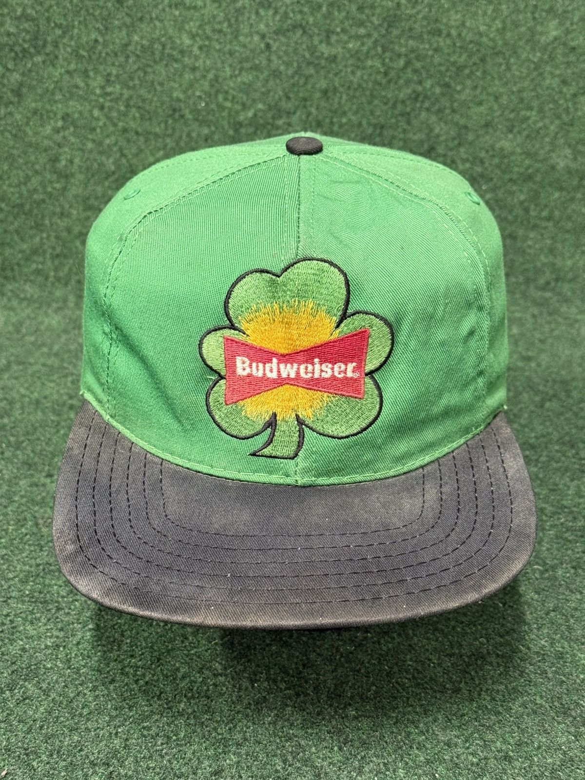 Budweiser RARE Vintage 90s Budweiser Beer Clover Snapback Hat Size ONE SIZE - 1 Thumbnail